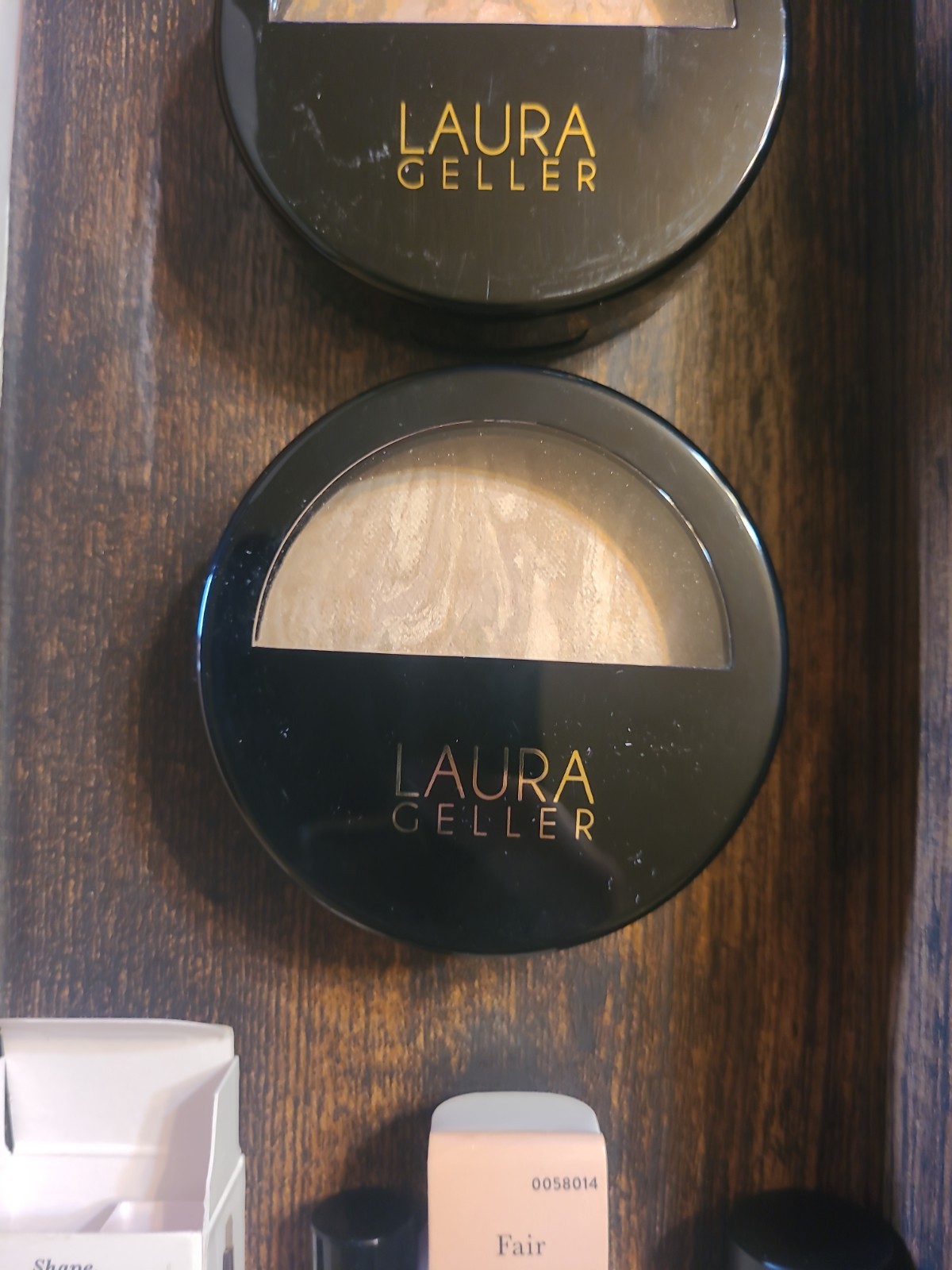 4pc Laura Geller Makeup Lot- NEW Foundation, Conceler, Brow Pencil