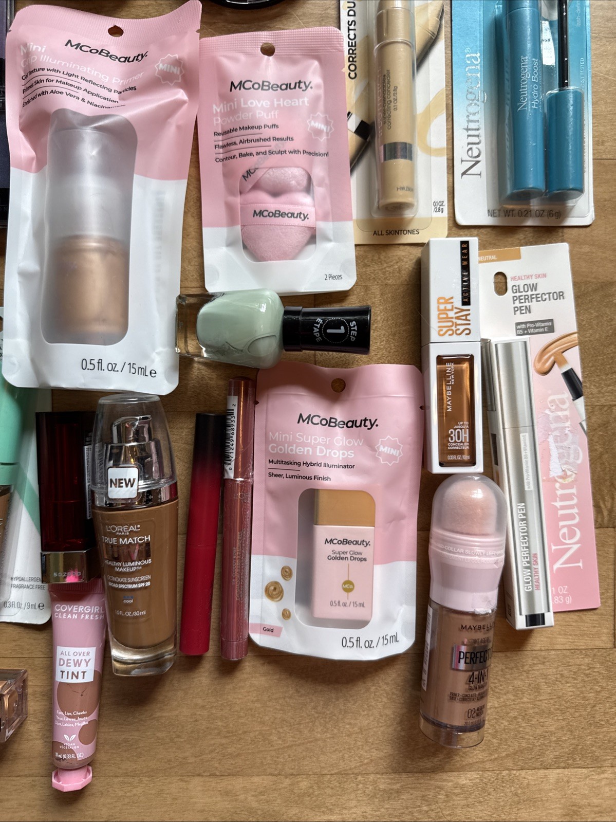 30 Piece Lot Of New Makeup e.l.f. Loreal, Rimmel, Maybelline, Neutrogena MCO