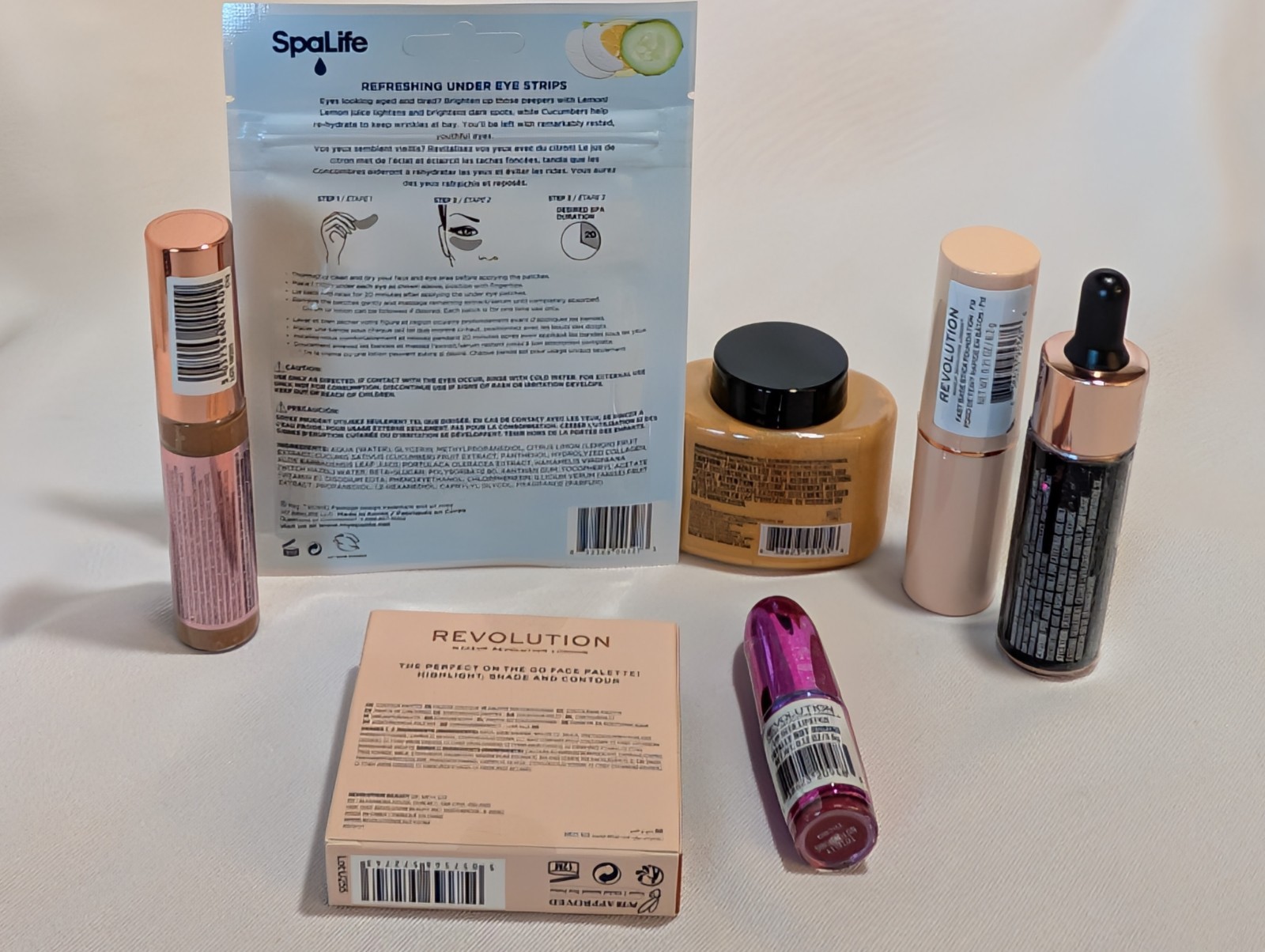 NEW 7 pc beauty bundle make up Revolution highlighter lipstick contour powder #1