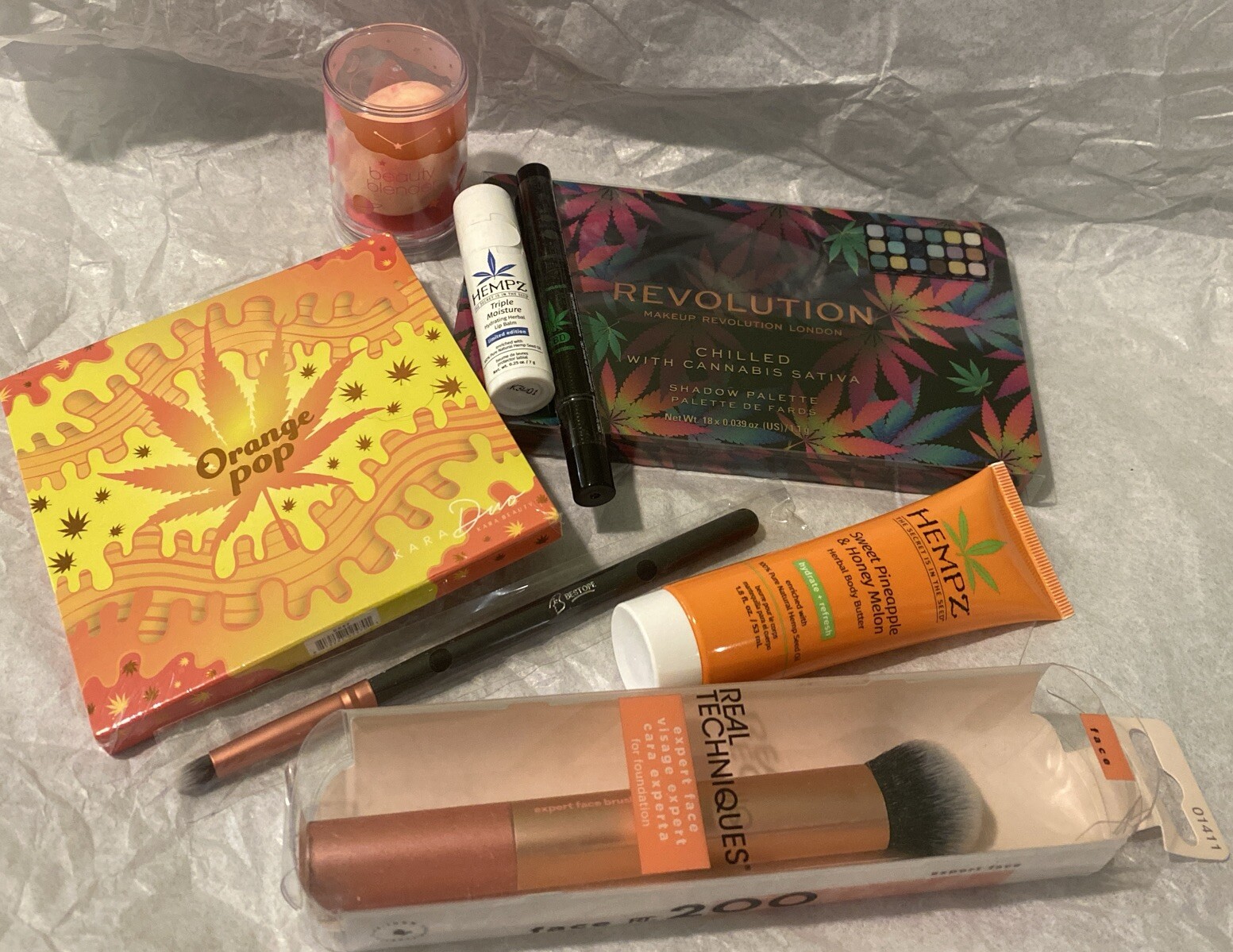 REVOLUTION CHILLED Kara Beauty ORANGE POP THC Palettes HEMPZ RT Brushes MORE🫦