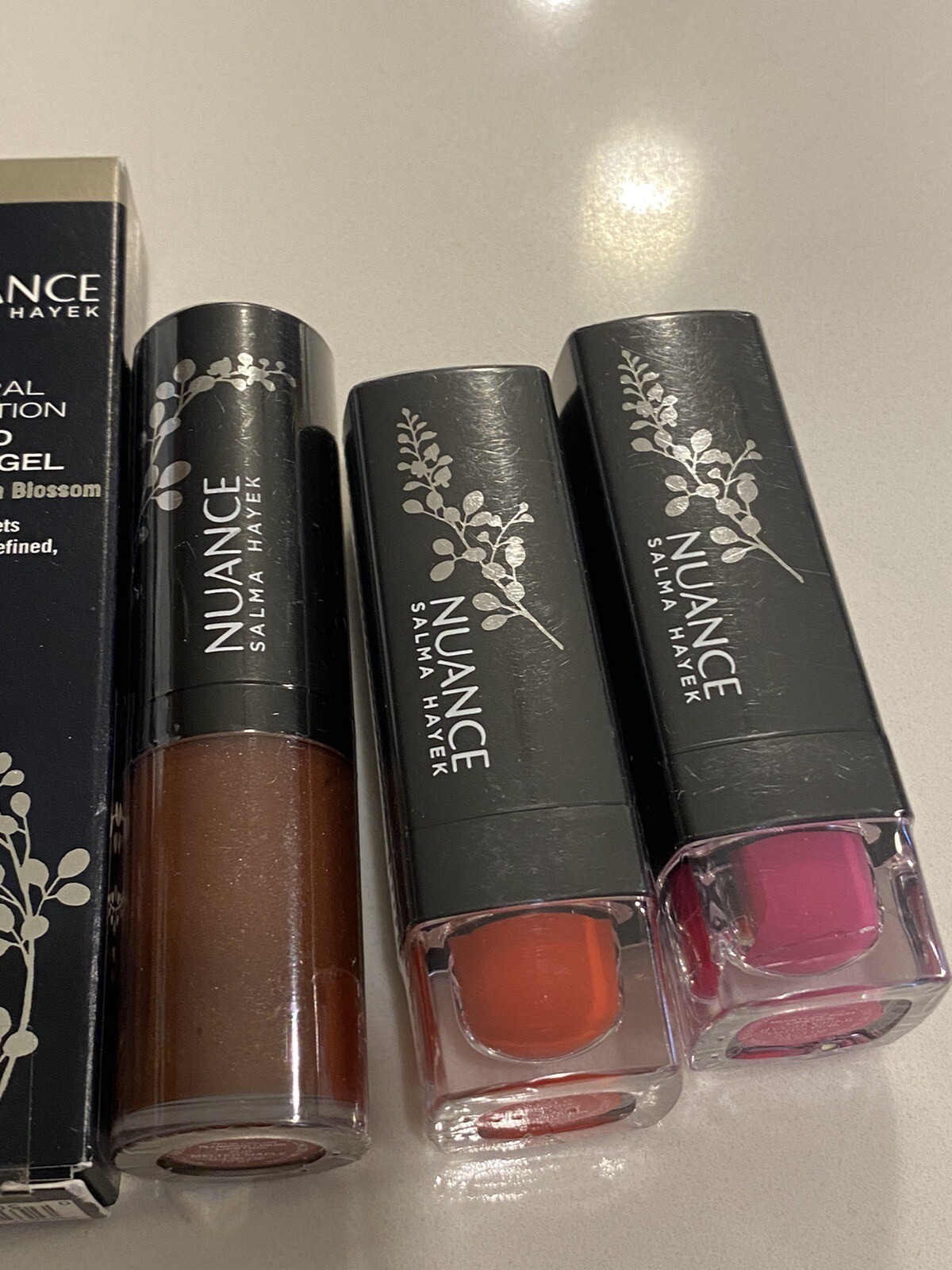 NEW NUANCE Salma Hayek Lot of 7: Shadow Stick, Brow Pencil, Brow Gel, Lipsticks