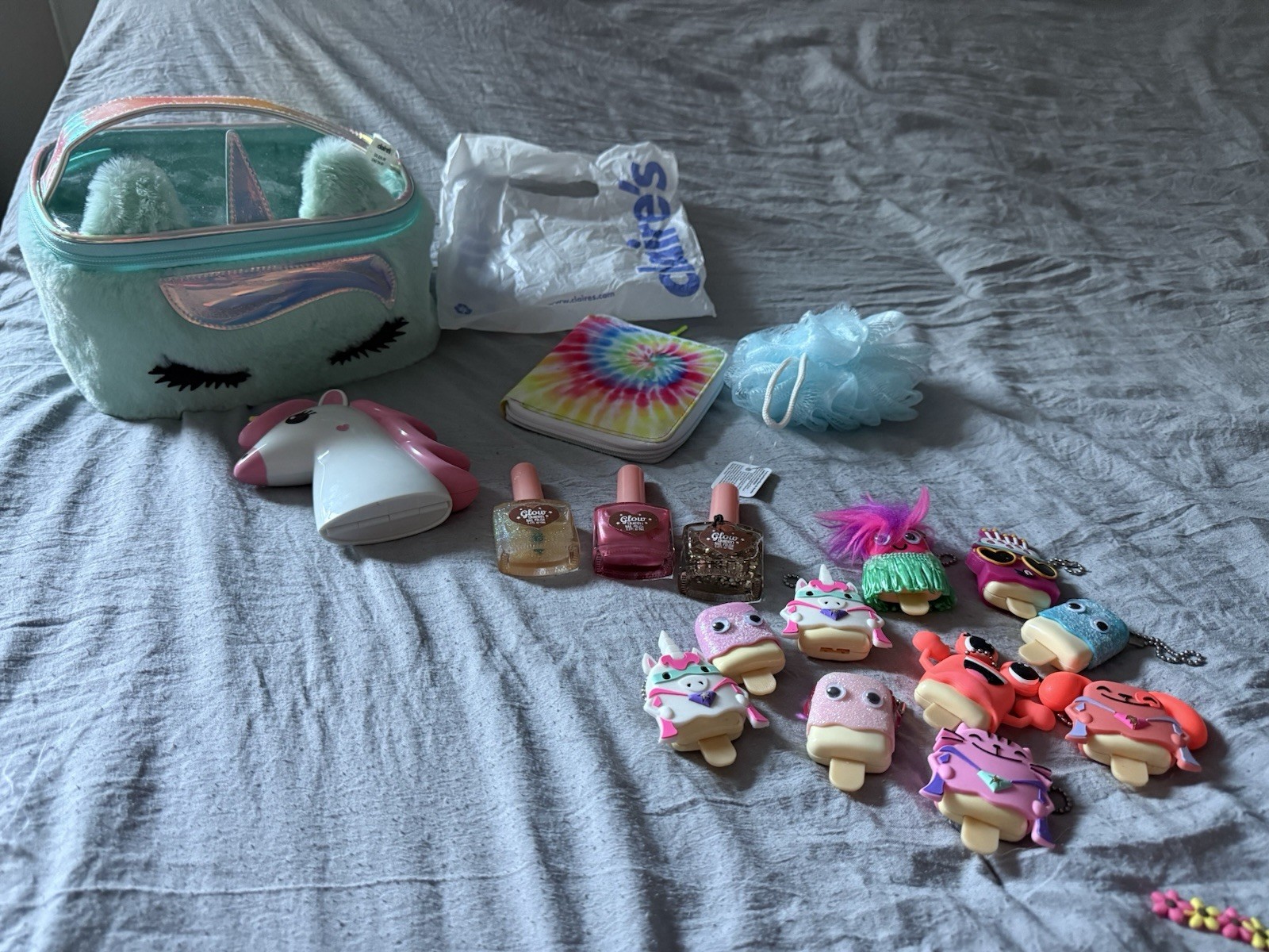 Claire’s girls makeup up lips nails lot new