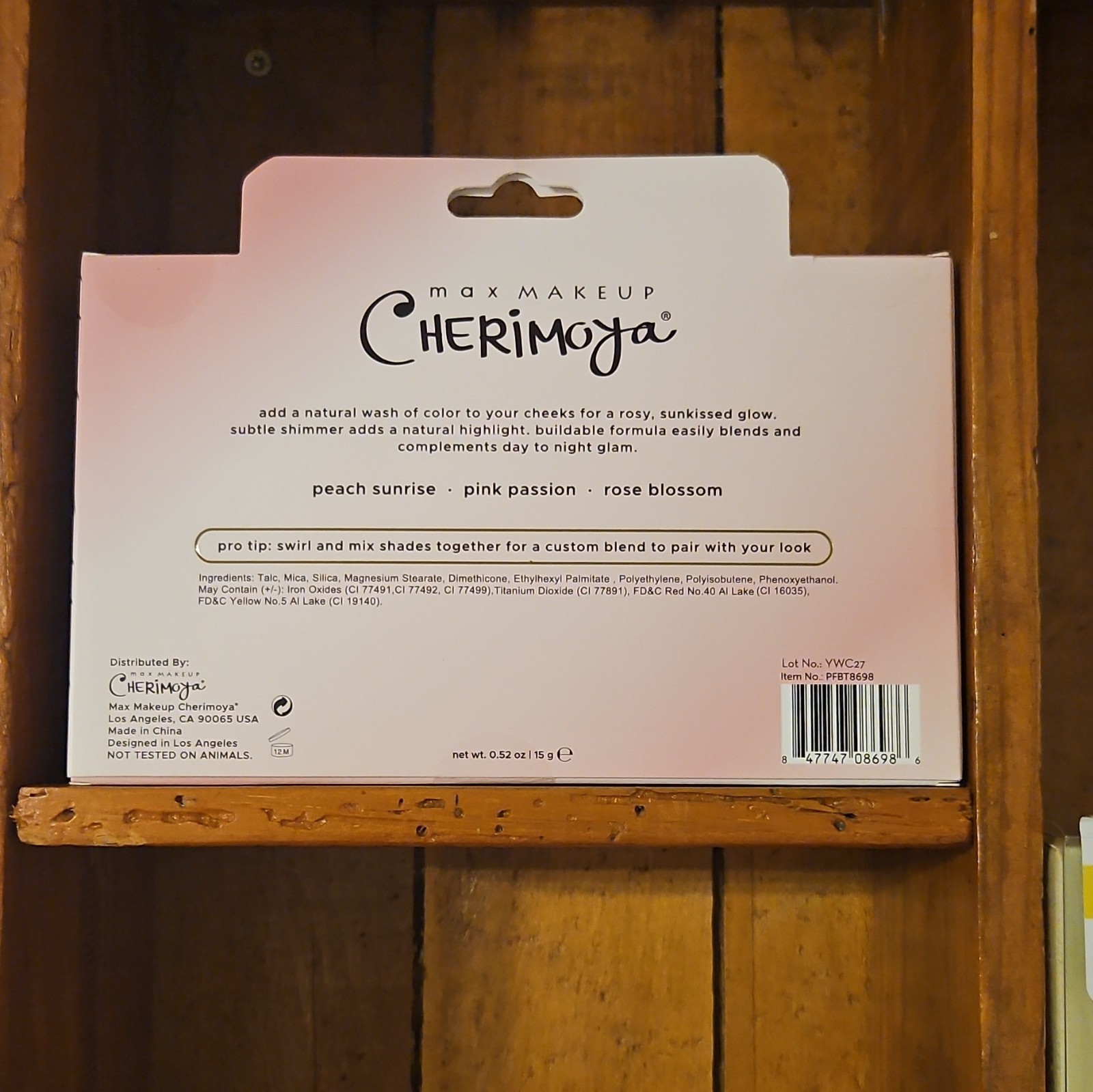 Cherimoya + The Crème Shop Cruelty-Free Makeup Lot: Blush Trio, Balm, Mascara