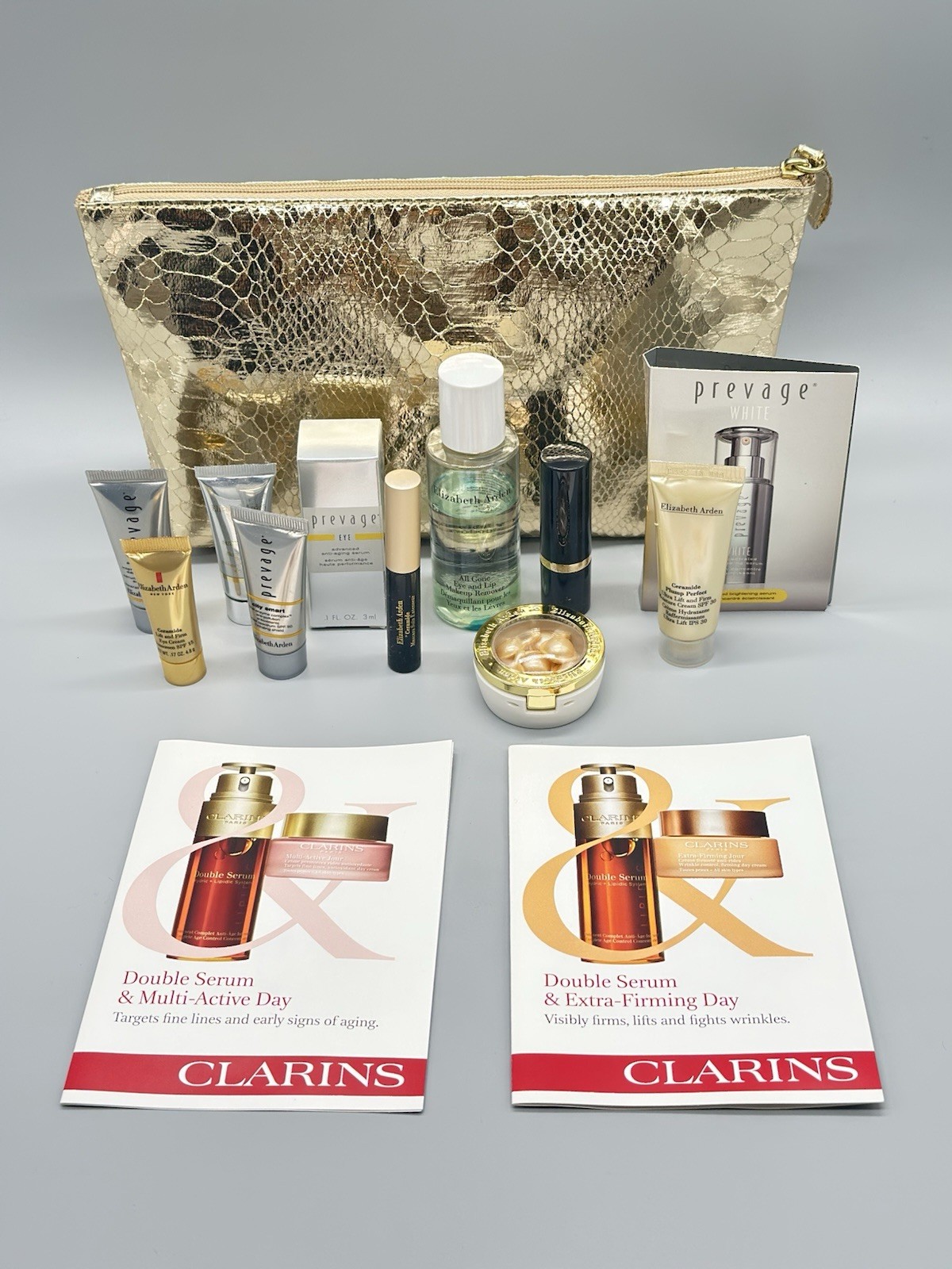 Lot of 16 – Elizabeth Arden & Clarins Skincare Beauty Products – NWOB