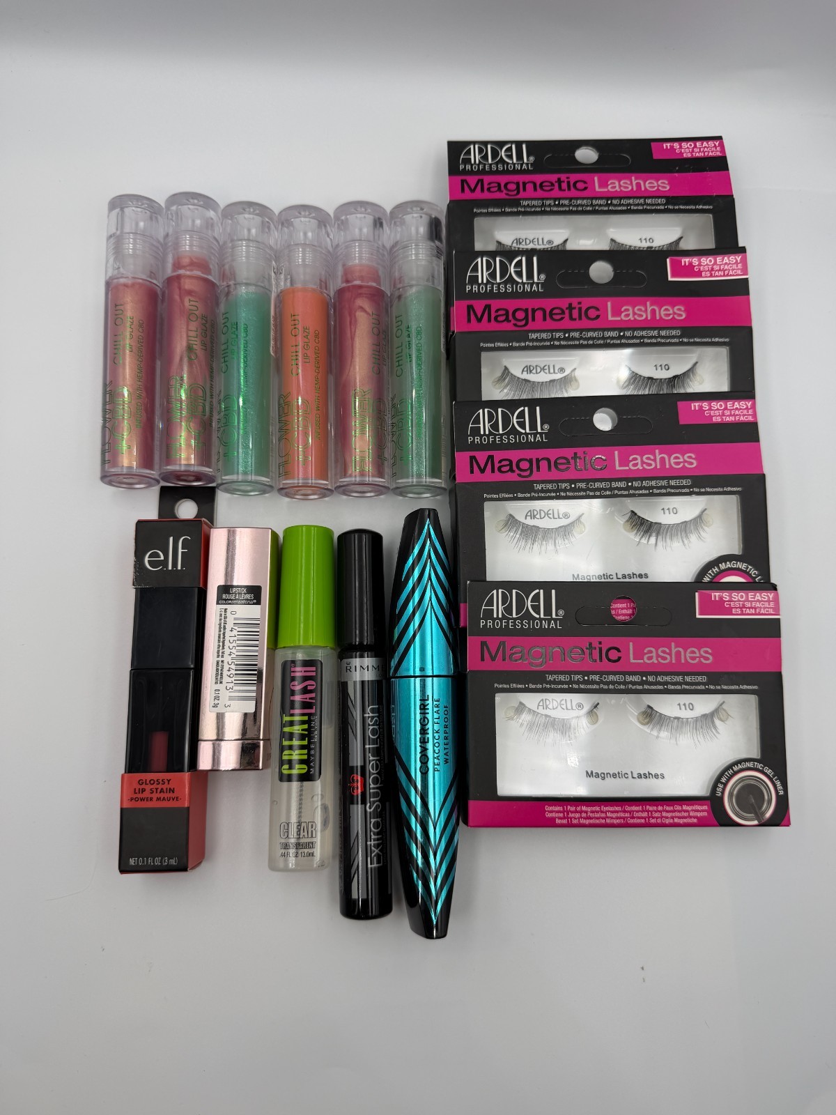 15PCS Mixed Beauty Lot Makeup Assorted Lip Products False Lashes Ardell Flower