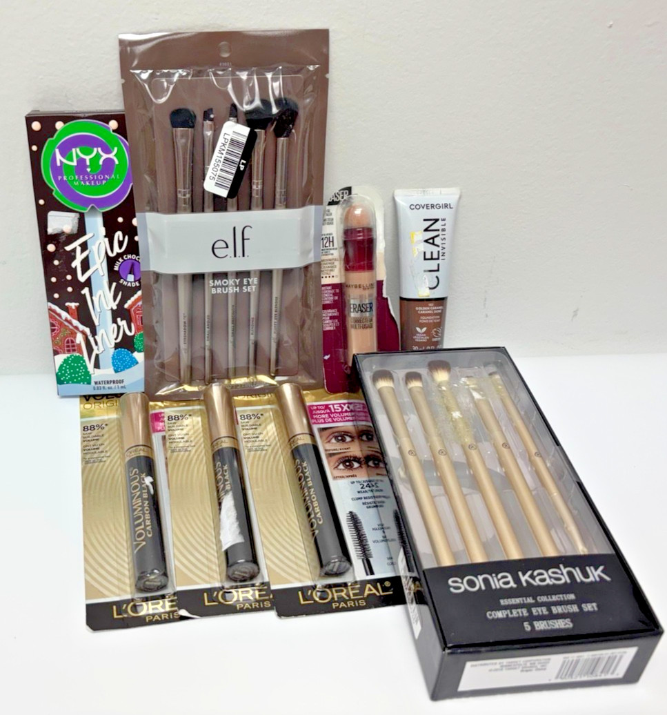 Makeup Bundle | Mixed Brands | New | e.l.f. CoverGirl L’Oréal NYX Brushes