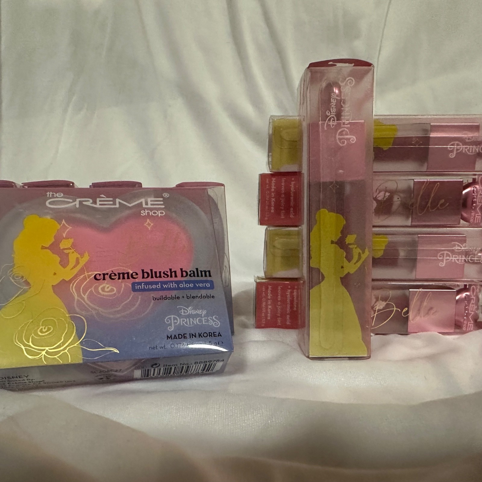The Créme Shop x Disney Princess Belle LipStain and Blush 10-Item Lot