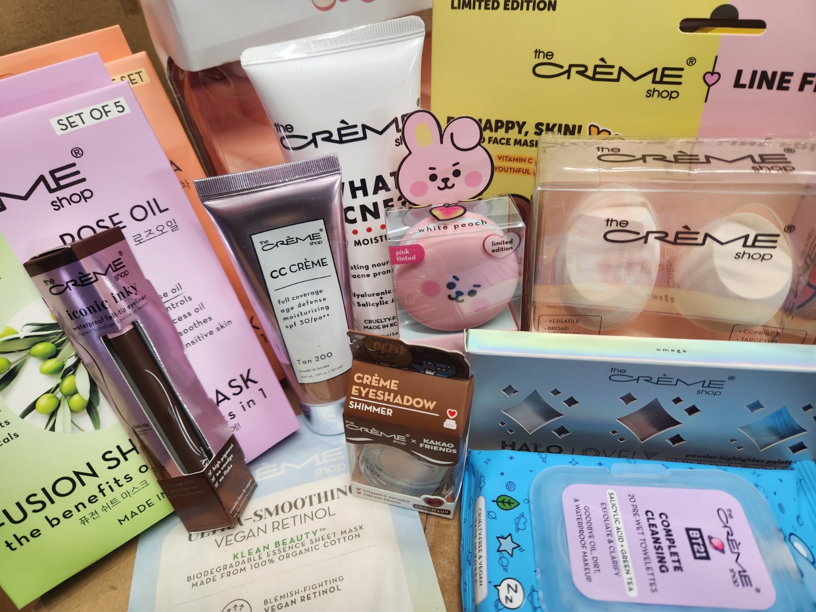 Lot Of 50 Pcs Premium NEW Cosmetics All NEW NEVER USED THE CREME SHOP WOW! NWB