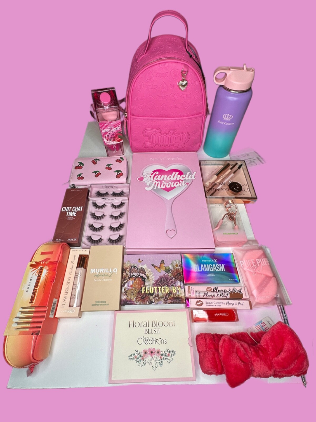 Perfect gift makeupbundle, juicy couture backpack, beauty creations, morphe,