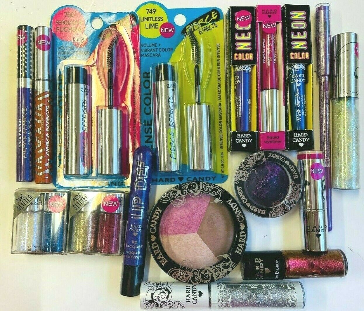 Lot of 15 ~ Hard Candy Makeup Lot ~ BRIGHT SHADES!! No Dups & All Sealed!