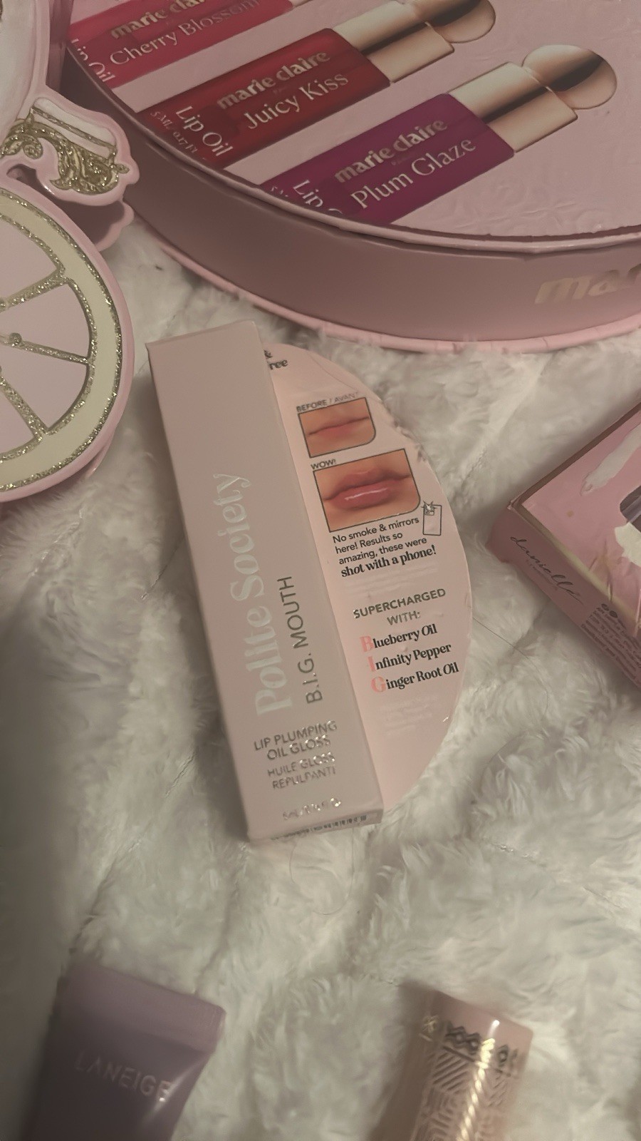 Assorted Lip Makeup Lot Laneige Marie Claire Polite Society Juvia’s Place