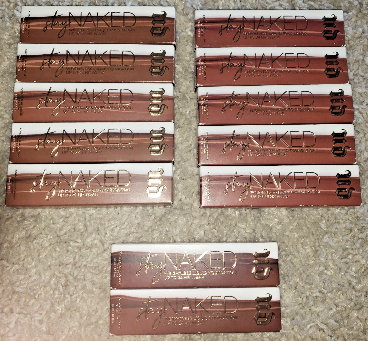 Urban Decay Stay Naked Weightless Liquid Foundation lot of 12 – Variety