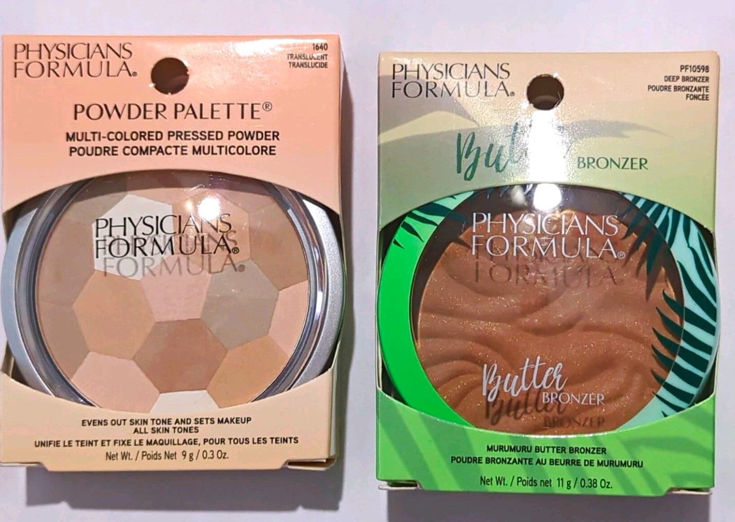 Physicians Formula Full Size Powder Palette Pressed Powder & Butter Bronzer Lot