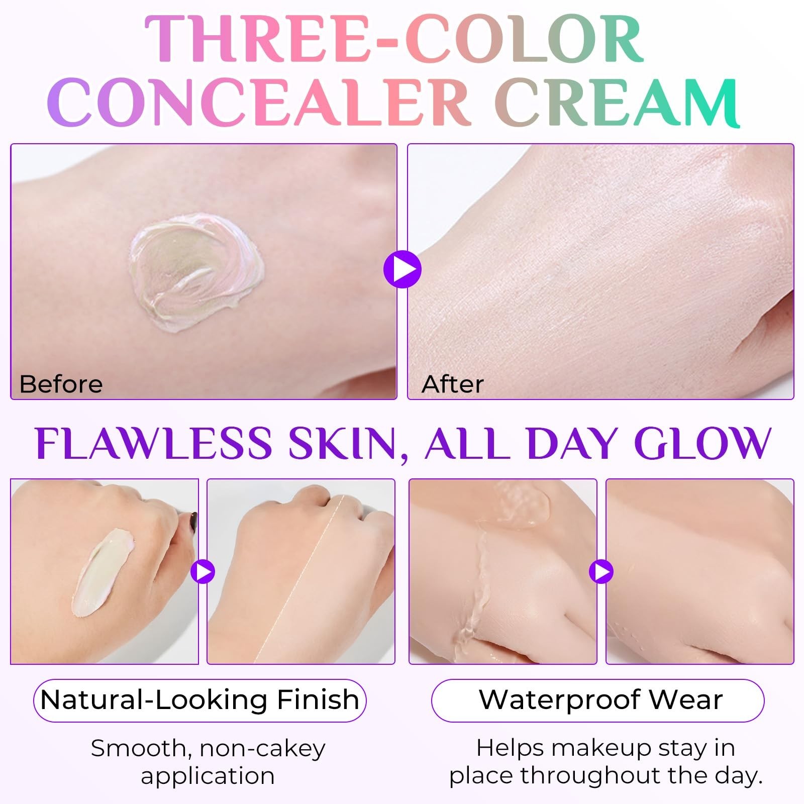 Primer for Face, 3 In 1 Face Primer Before Makeup, Moisturizes-Sunscreen Crea…