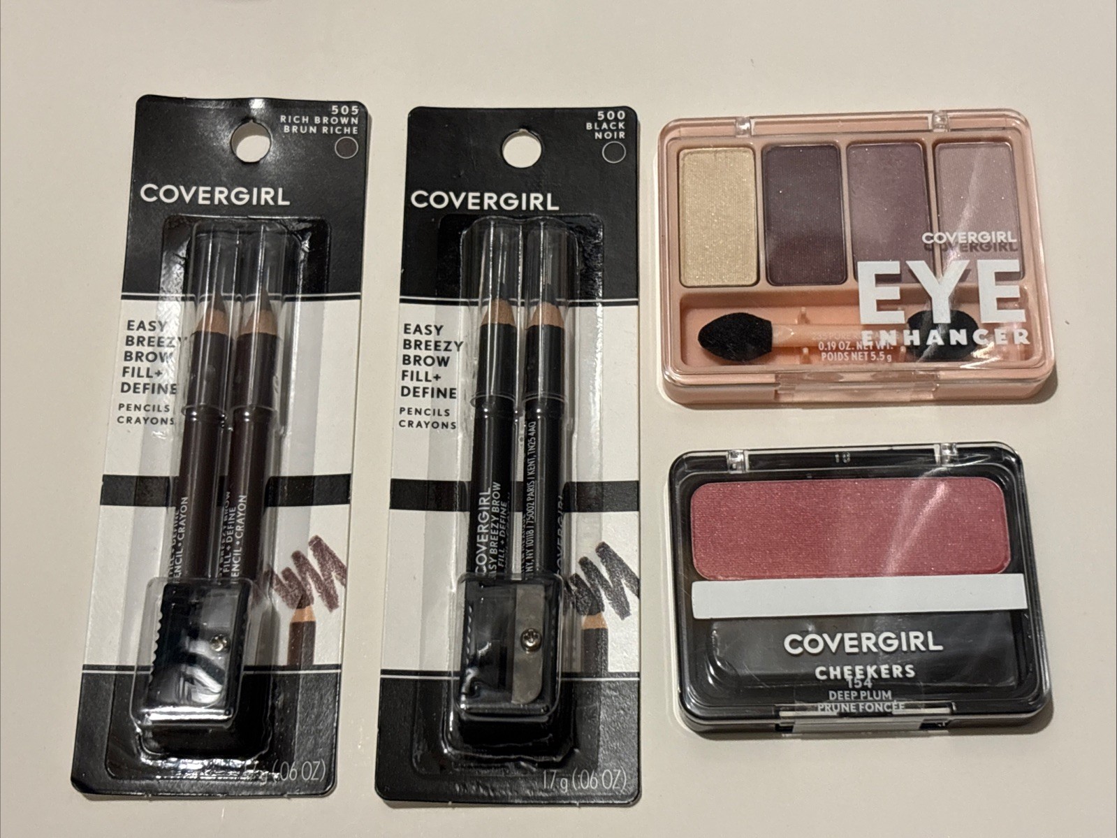 Cover Girl Makeup BUNDLE Lot Eyeshadow Eyeliner Blush Sealed New