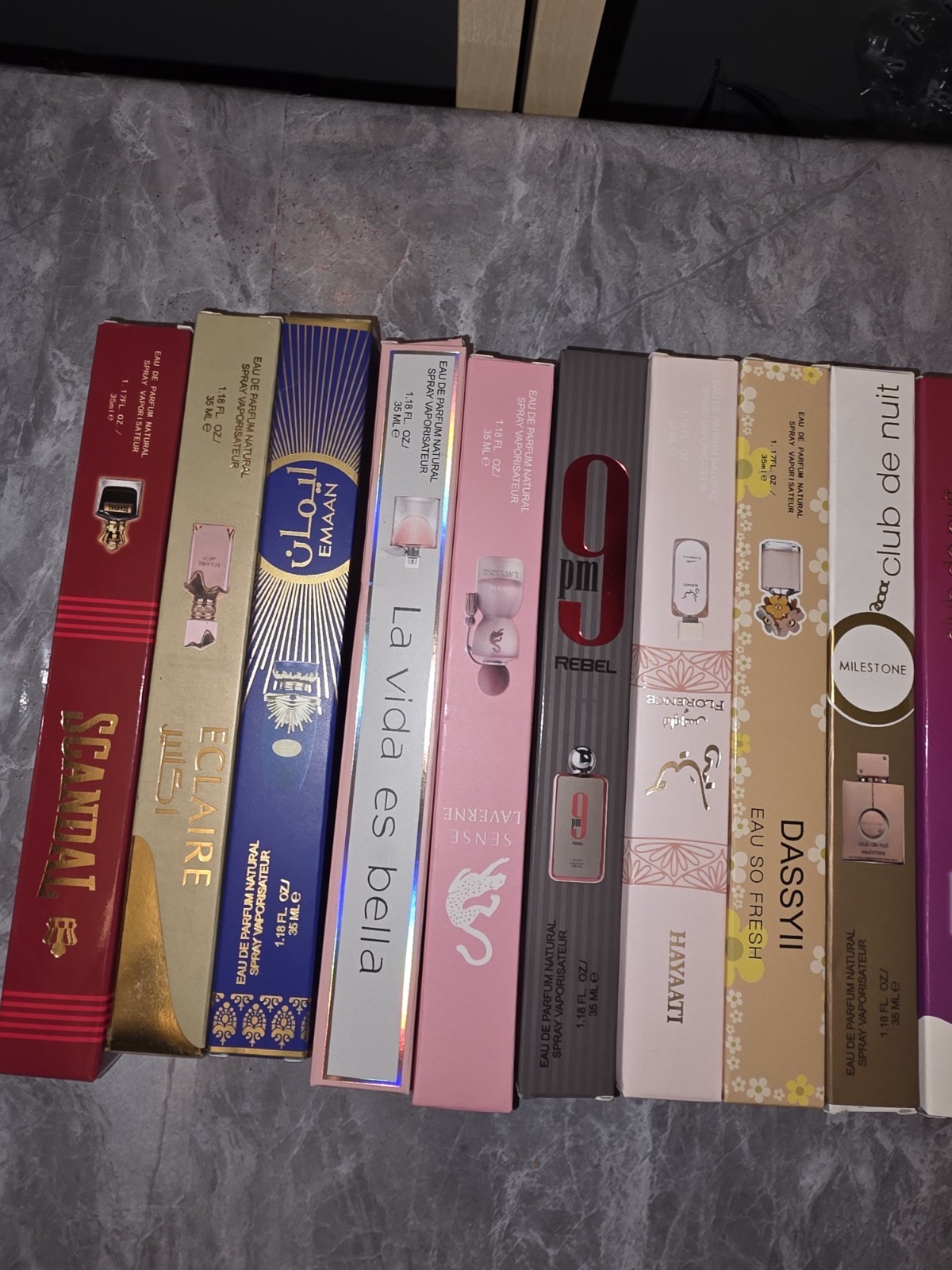 24 pieces YARA, Club de Nuit Perfume Lot 1.17-1.35 FL OZ La Vida Es Bella, Asad