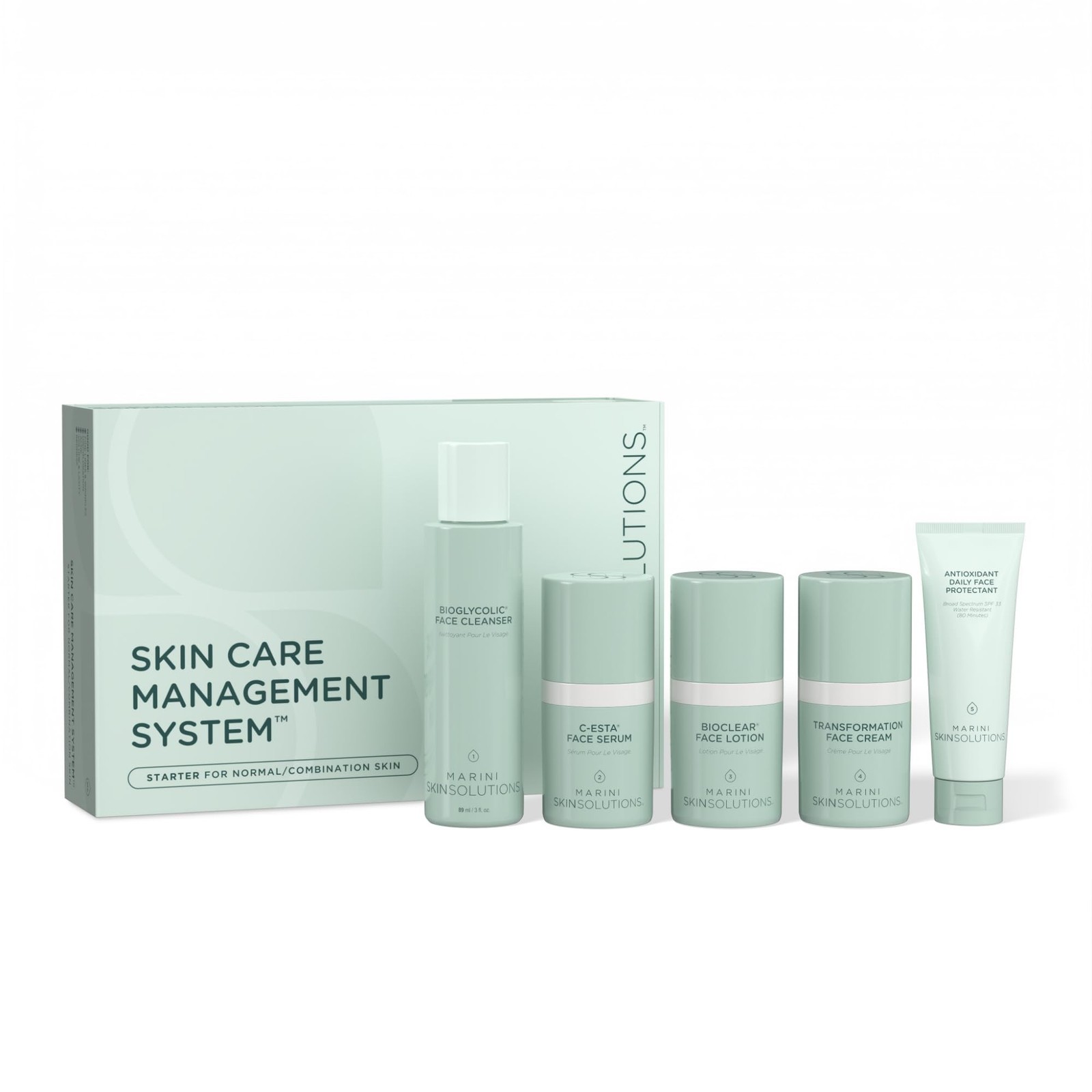 Marini SkinSolutions Travel Size Starter Skin Care Management System, Normal …