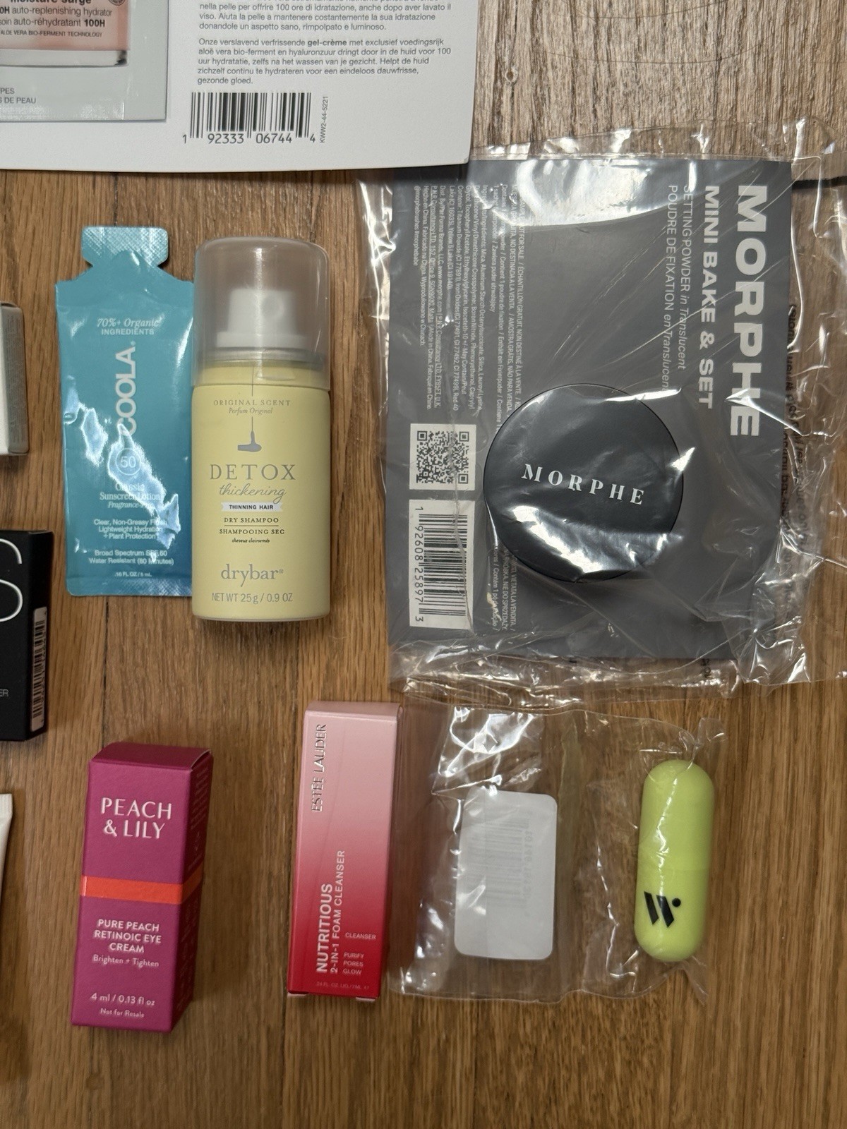 20 Piece Deluxe Large Travel Sample Lot Skincare Makeup Perfume NARS Drybar Noyz