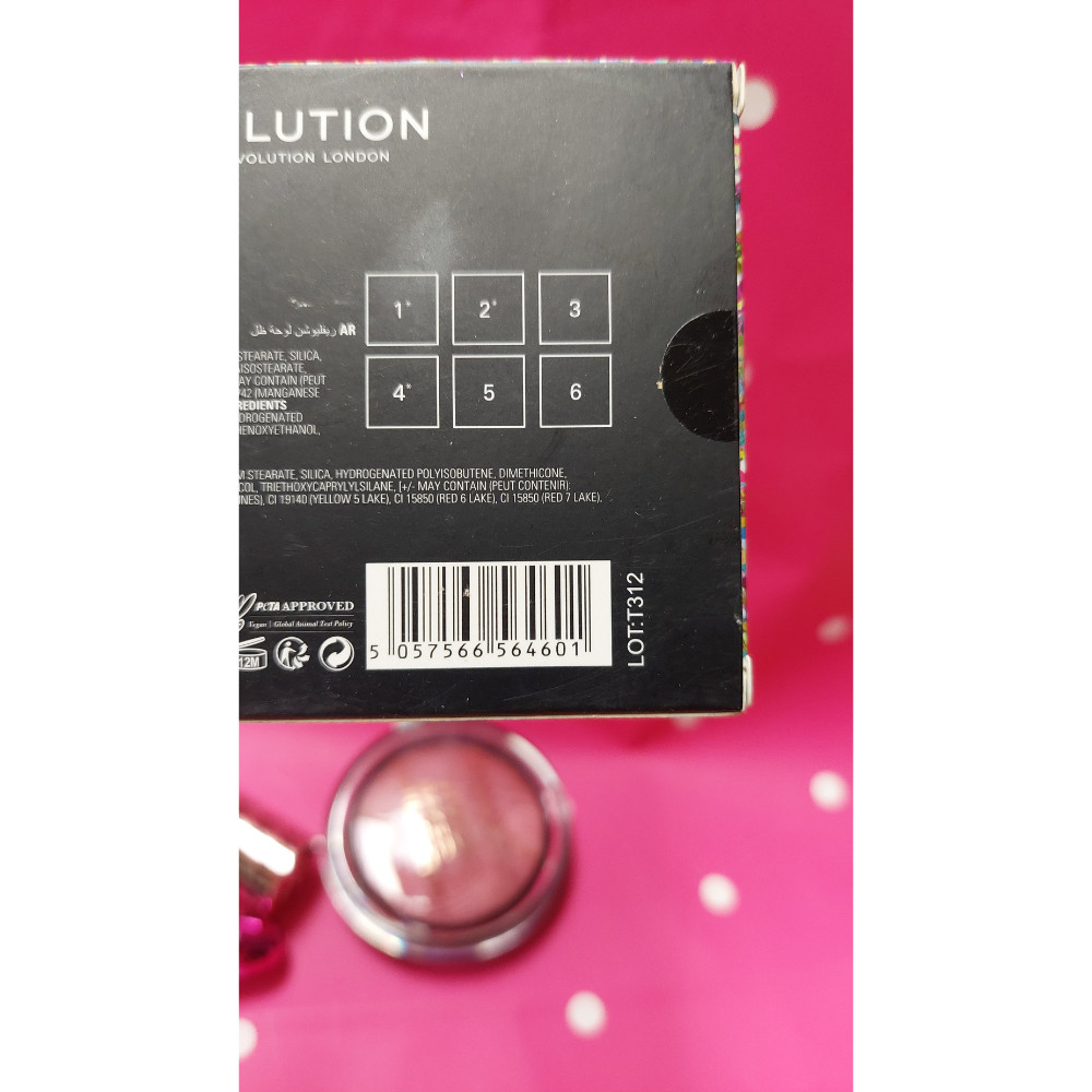 Revolution Boujee AF Eyeshadow Palette Glitter Finish Vibrant 5 Piece Bundle New