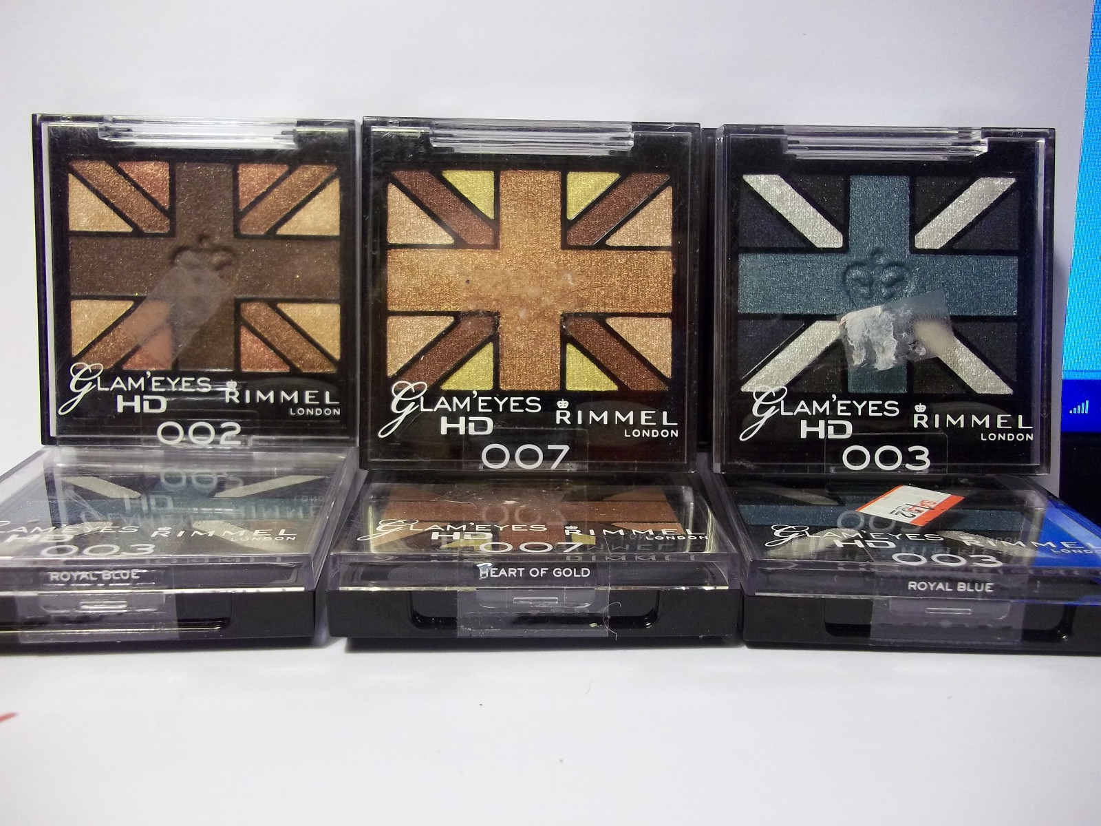 RIMMEL EYE SHADOW AND FOUNDATION ASSORTMENT u-pick