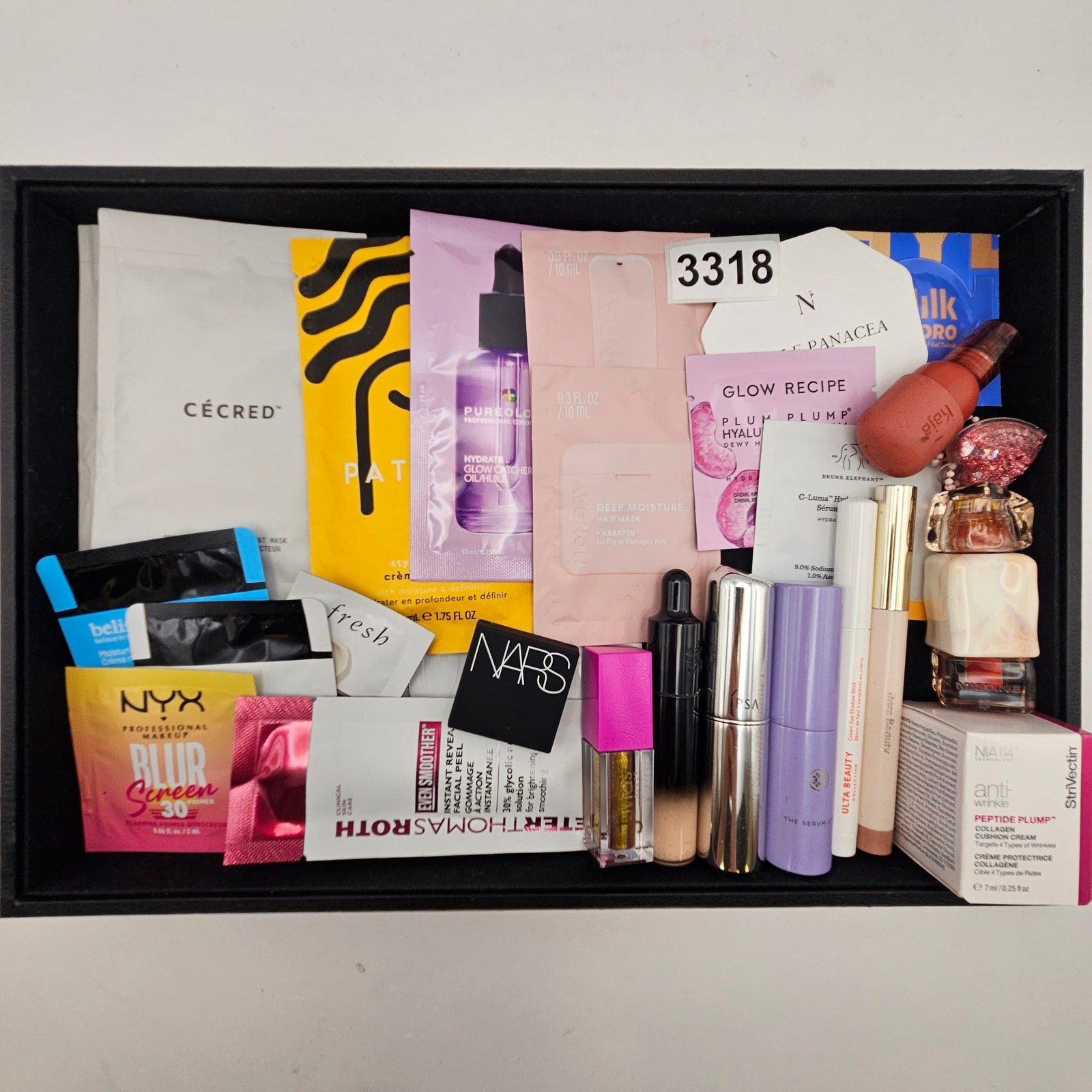 SEPHORA ULTA BEAUTY SAMPLE LOT NARS DRUNK ELEPHANT IPSA TATCHA