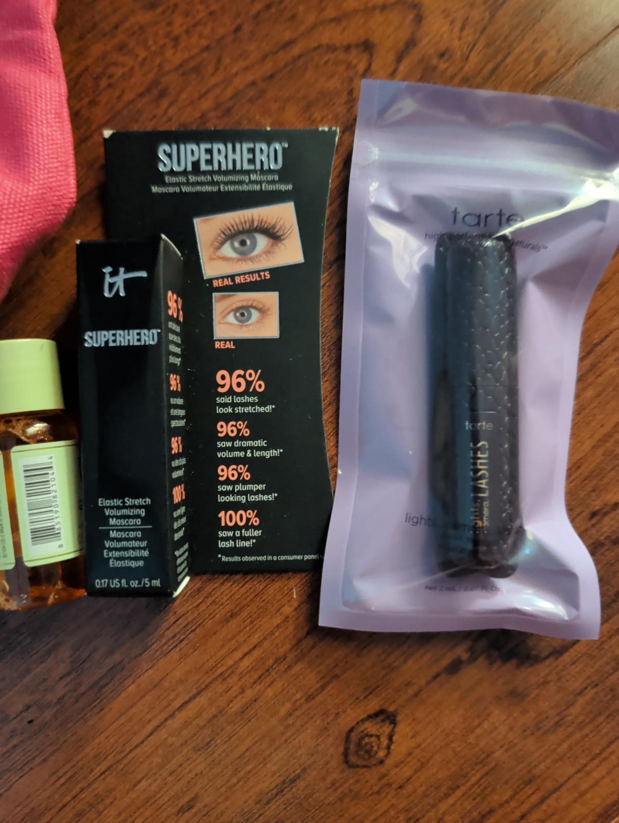 Mascara & Face Product Deluxe Samples w Bag- Tarte, Strivectin, It, Pixie & More
