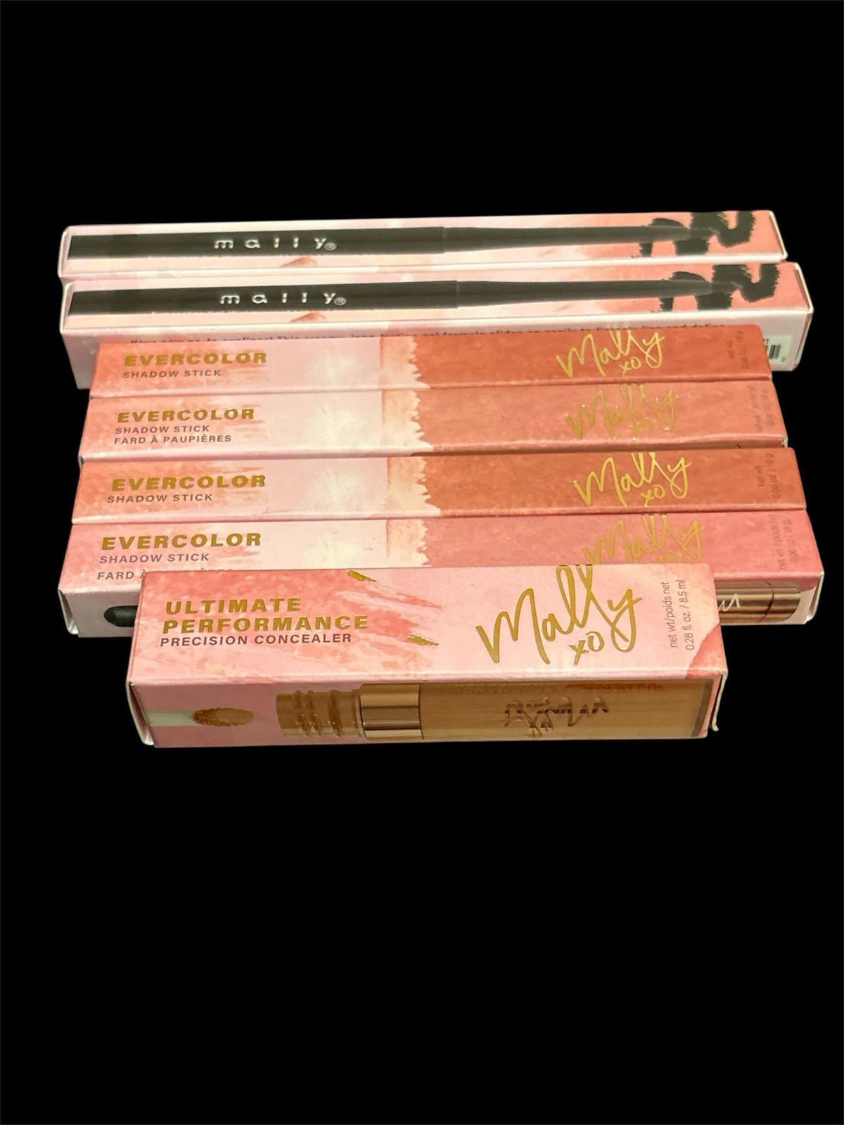 Mally Bundle Of 6 Shadow Sticks & Gel Waterproof Liner & Free Concealer