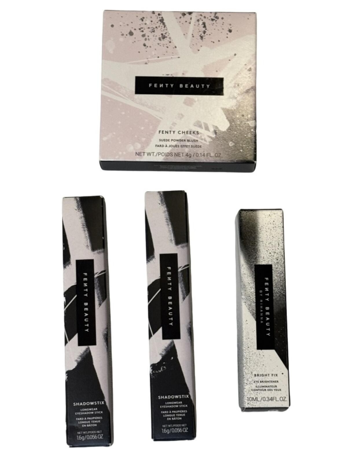 Fenty Beauty 4pc Bundle Blush ShadowStix x2 Bright Fix Eye Brightener NIB