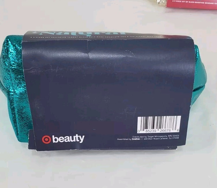 Lot Of 2 New Target Beauty Bags Your Best Glow And Be a Natural With Makeup Bag