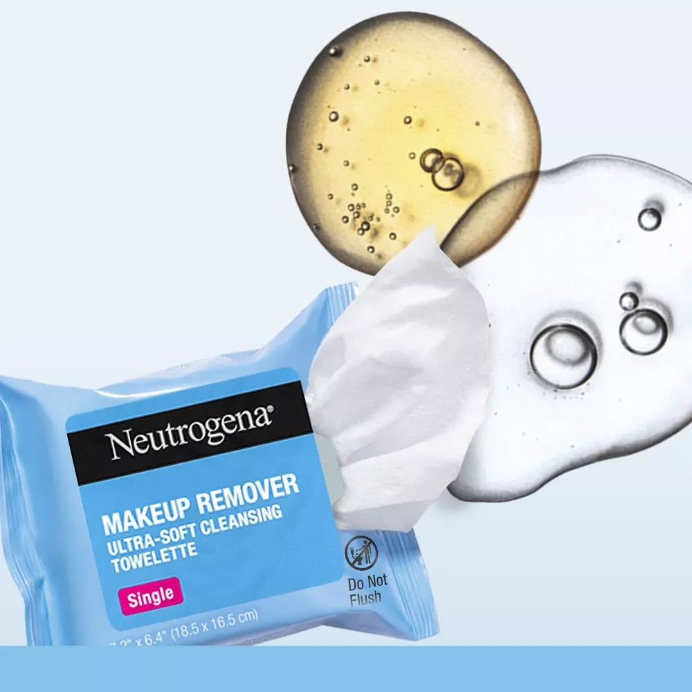 Neutrogena Makeup Remover Wipes Singles Individually Wrapped Face Wipes Daily Fa