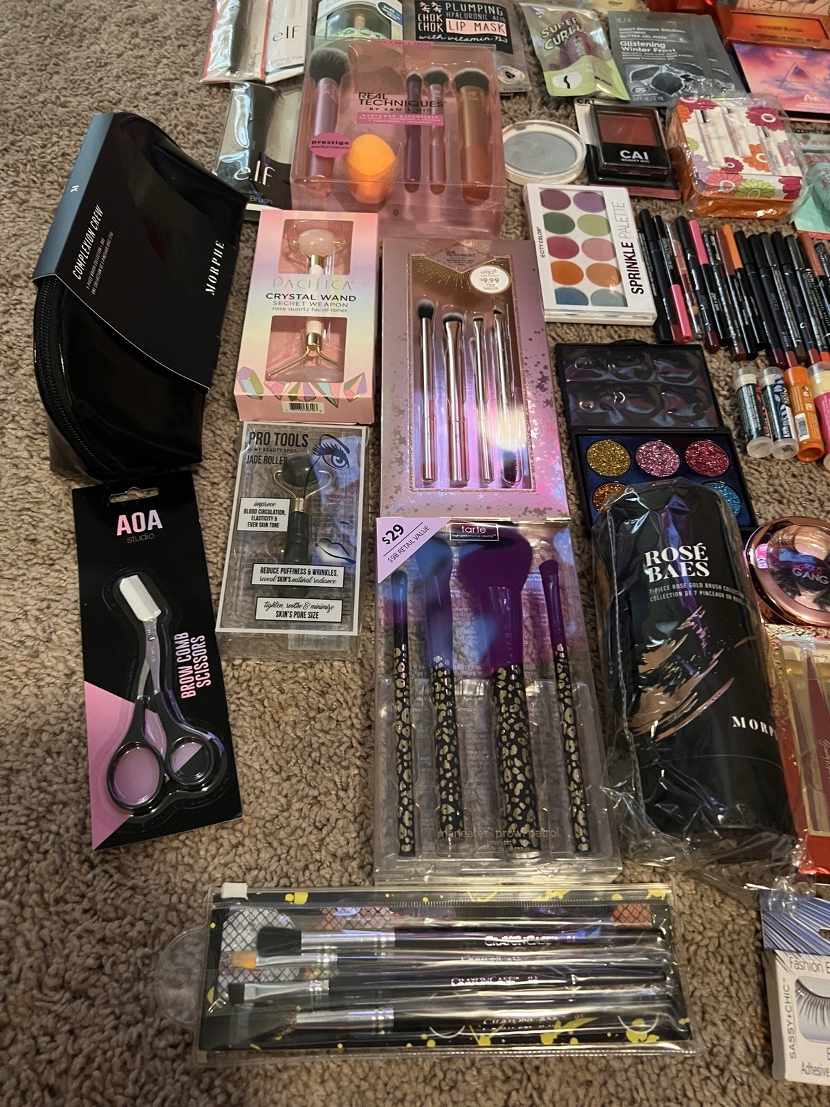 Full Size Mixed Makeup & Beauty Lot w/ Morphe, Too Faced, Clinique, NYX, ULTA