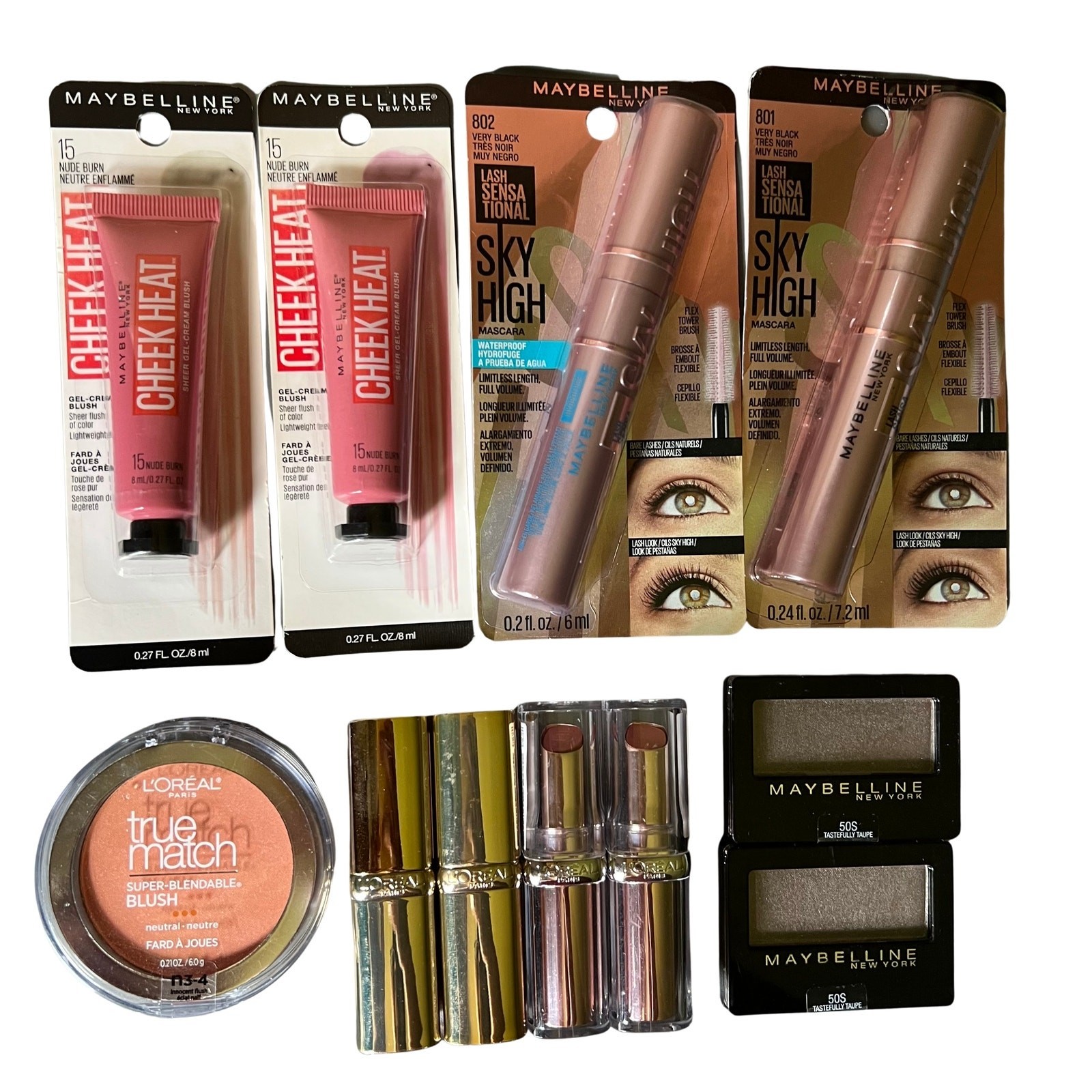 Lot 11 L’oreal/Maybelline Makeup Mix Lots SRP: $120