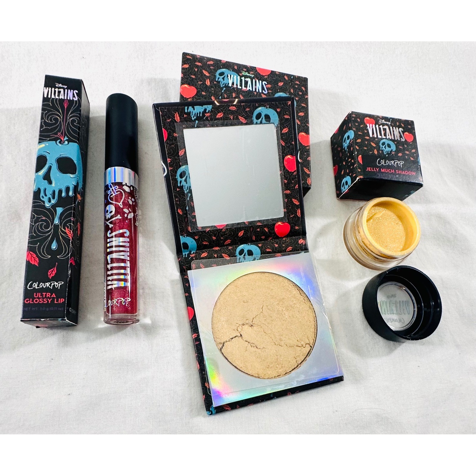 NEW ColourPop Disney Villains Evil Queen Makeup Bundle Discontinued RARE 3 piece