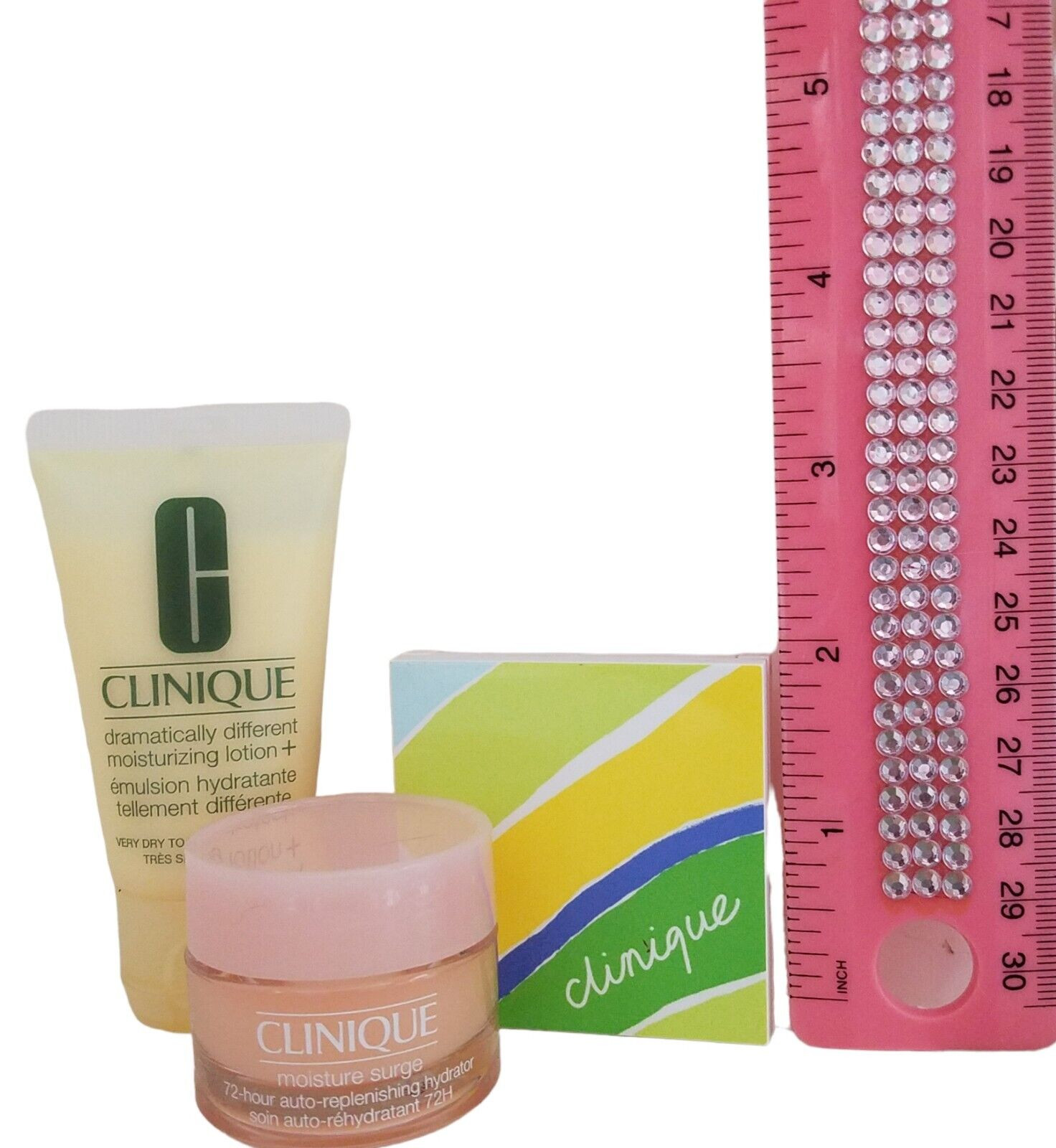 CLINIQUE LOT Dramatically Different Lotion Moisture Surge Eyeshadow Travel Size