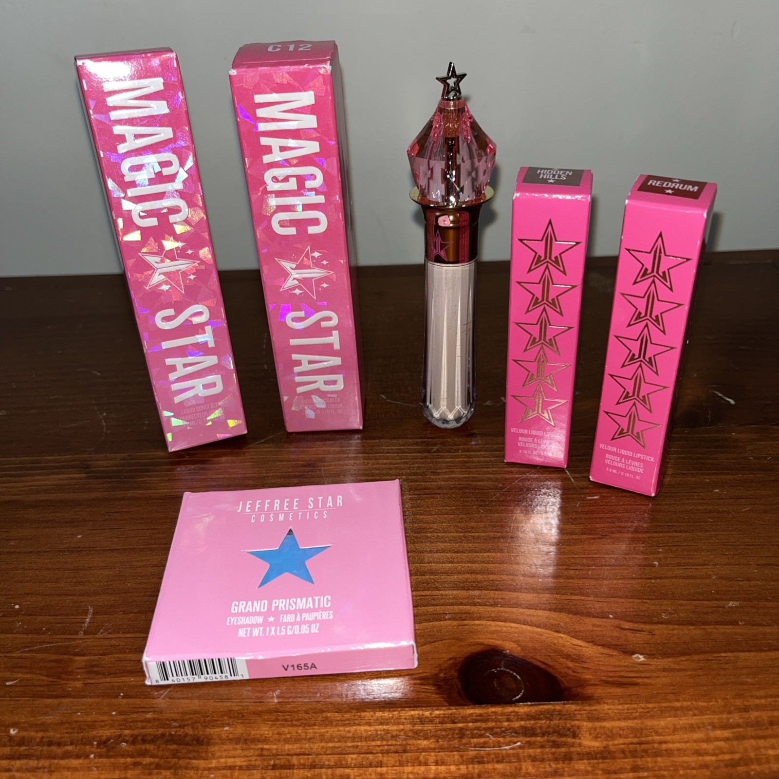 6 Piece Jeffree Starr Lot New In Box Full Size Concealer, Eye Shadow, Lip Stick