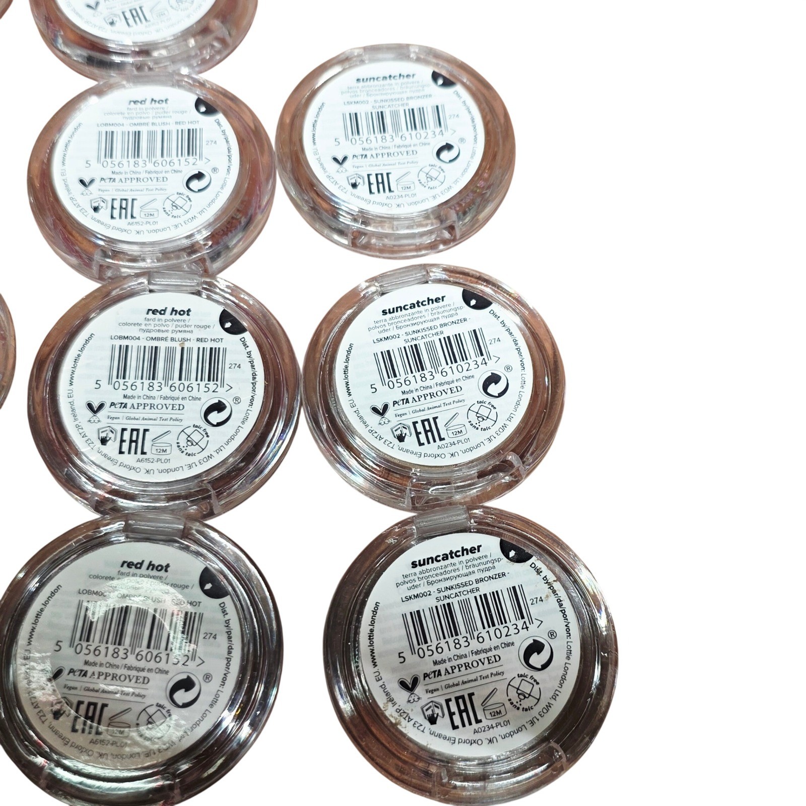 Lottie London Makeup Lot 14pc Ombre Blush Suncatcher Bronzer Highlighter NEW