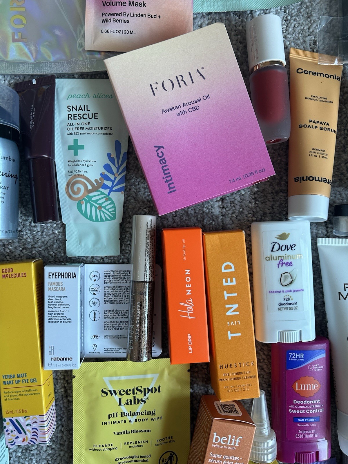 63+ Piece Lot Makeup Haircare Fragrance Skincare Samples & Full Sizes NEW