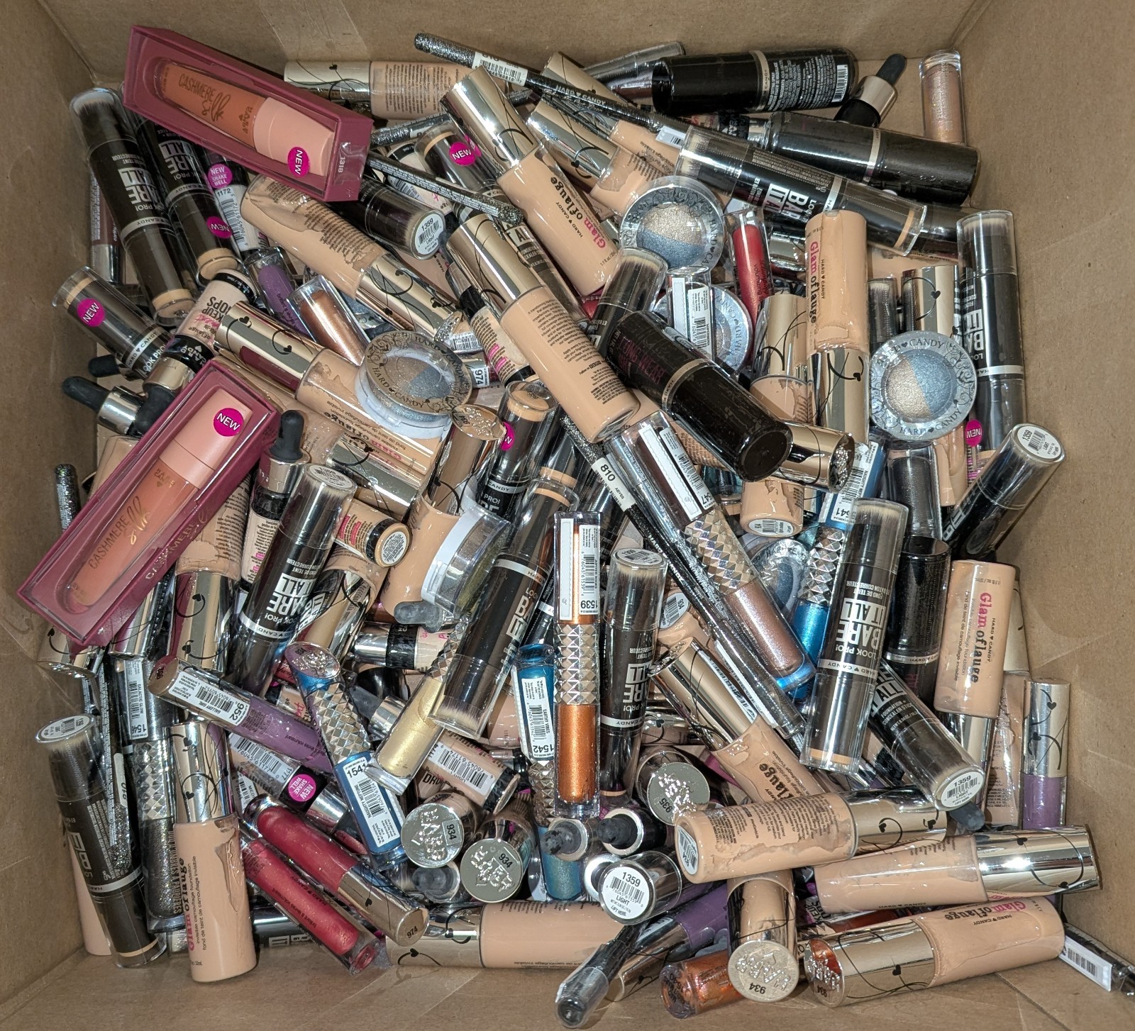 WHOLESALE LOT OF 200 HARD CANDY ASSORTED COSMETICS BRAND NEW & SEALED