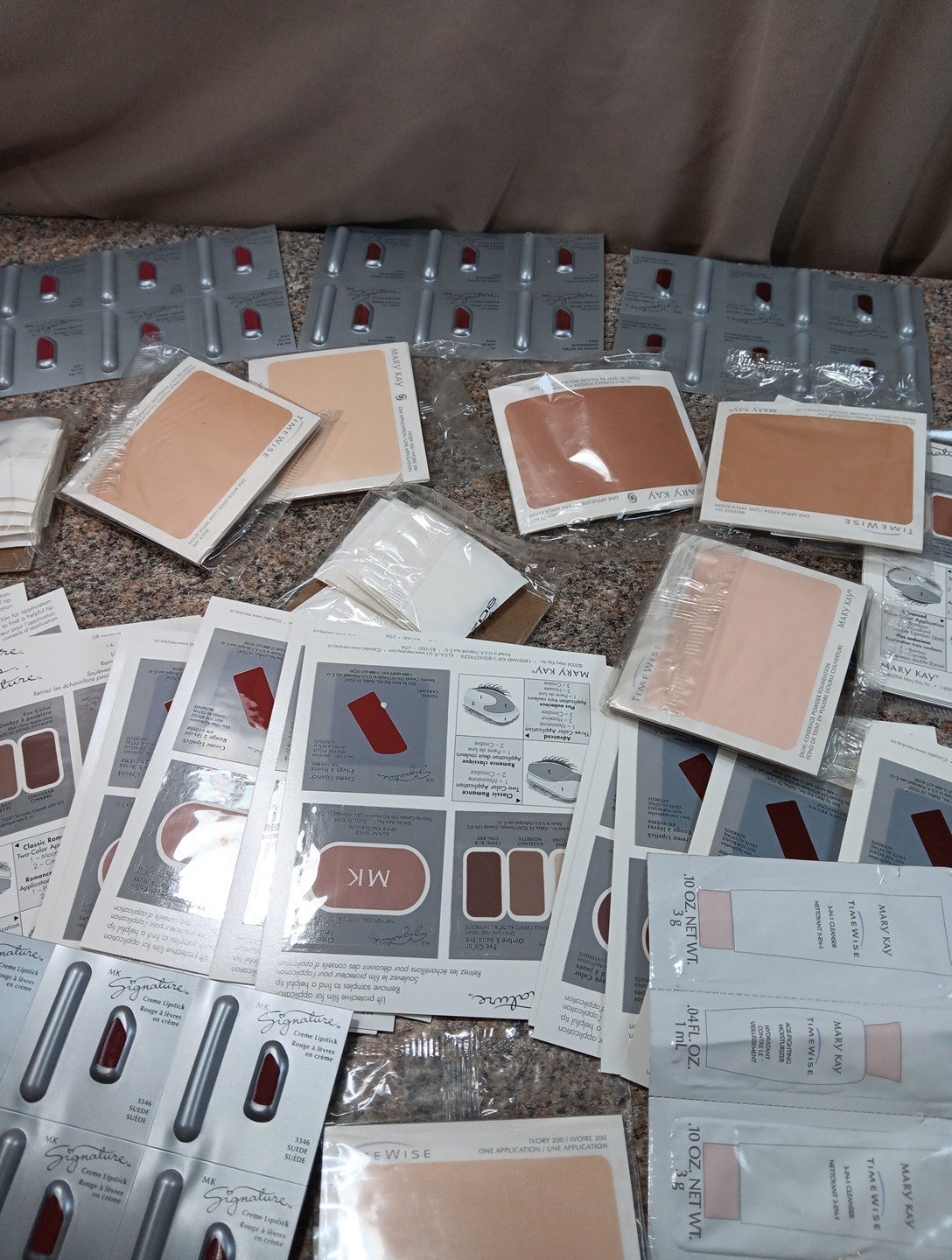 Large Lot Mary Kay Consultant Samples Lotions Lipstick Makeup