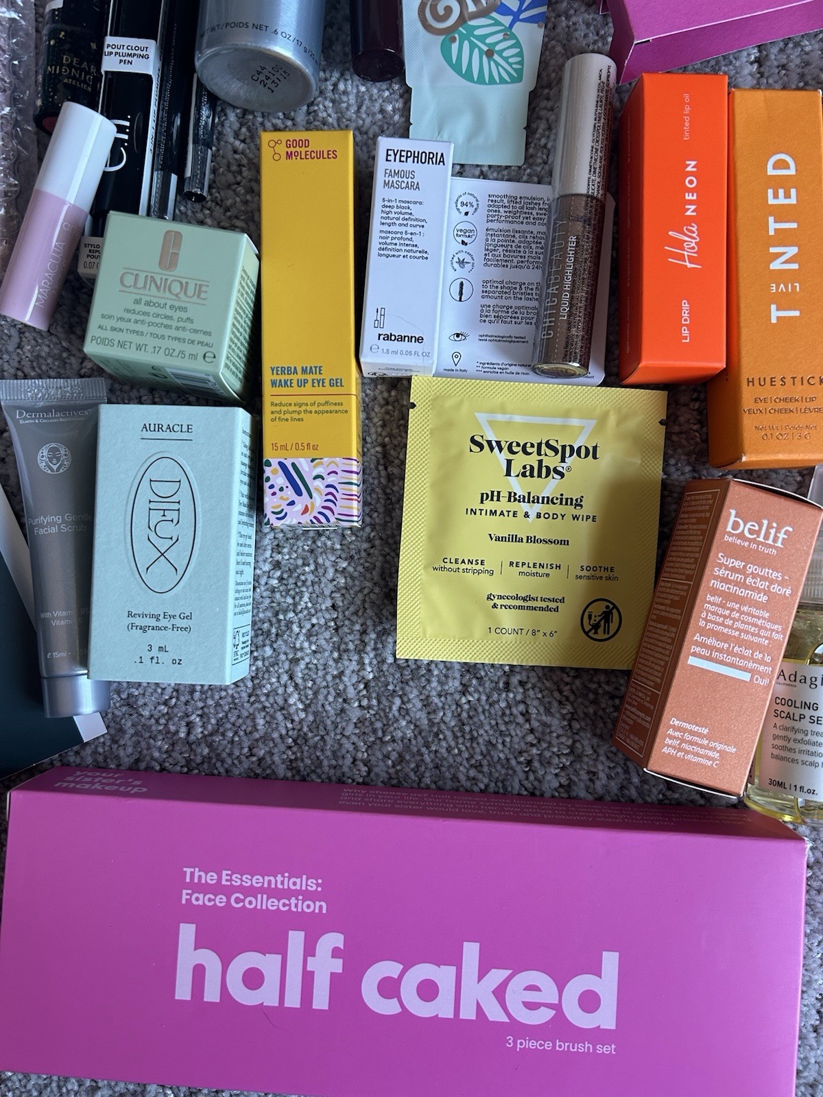 63+ Piece Lot Makeup Haircare Fragrance Skincare Samples & Full Sizes NEW