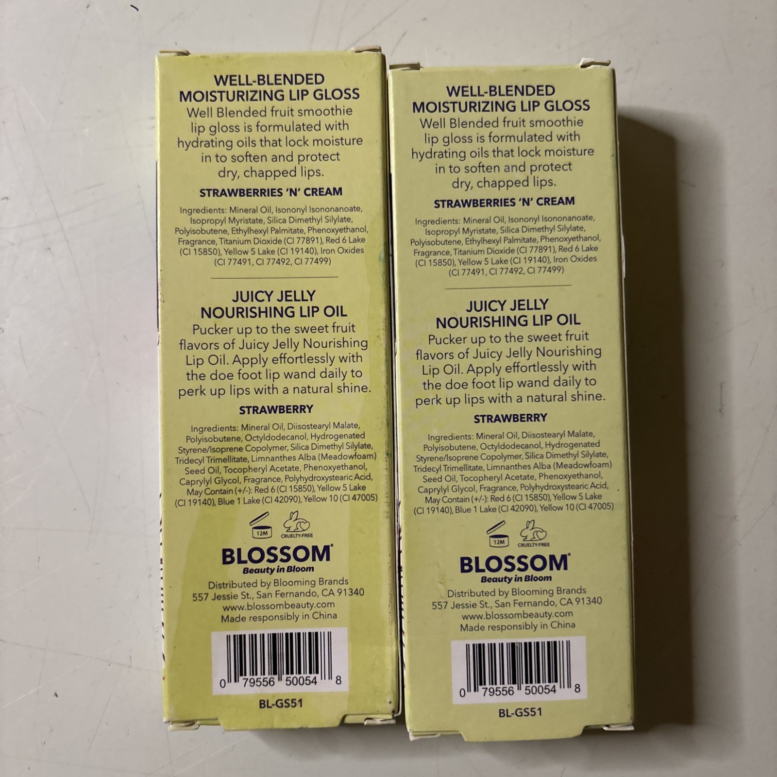 5 Lot Pack Blossom Makeup Bundle And Shower Steamers and Bath & Body Mist Spray