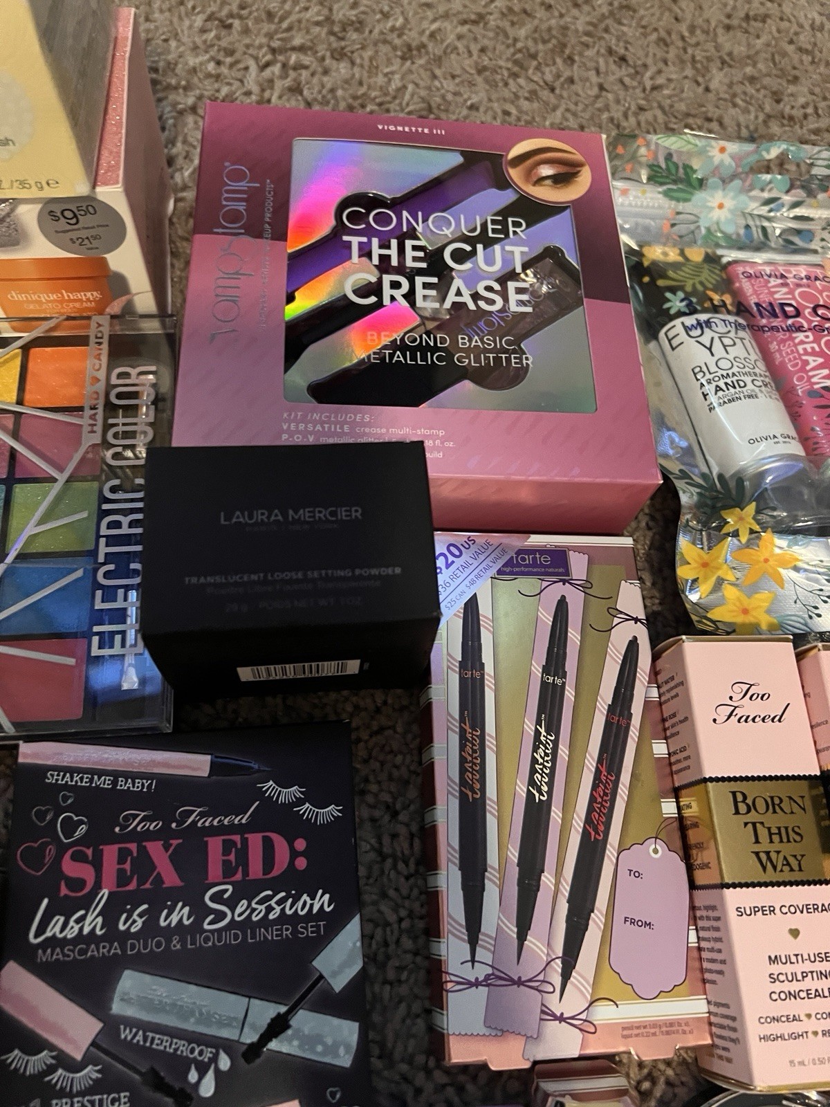 Full Size Mixed Makeup & Beauty Lot w/ Morphe, Too Faced, Clinique, NYX, ULTA