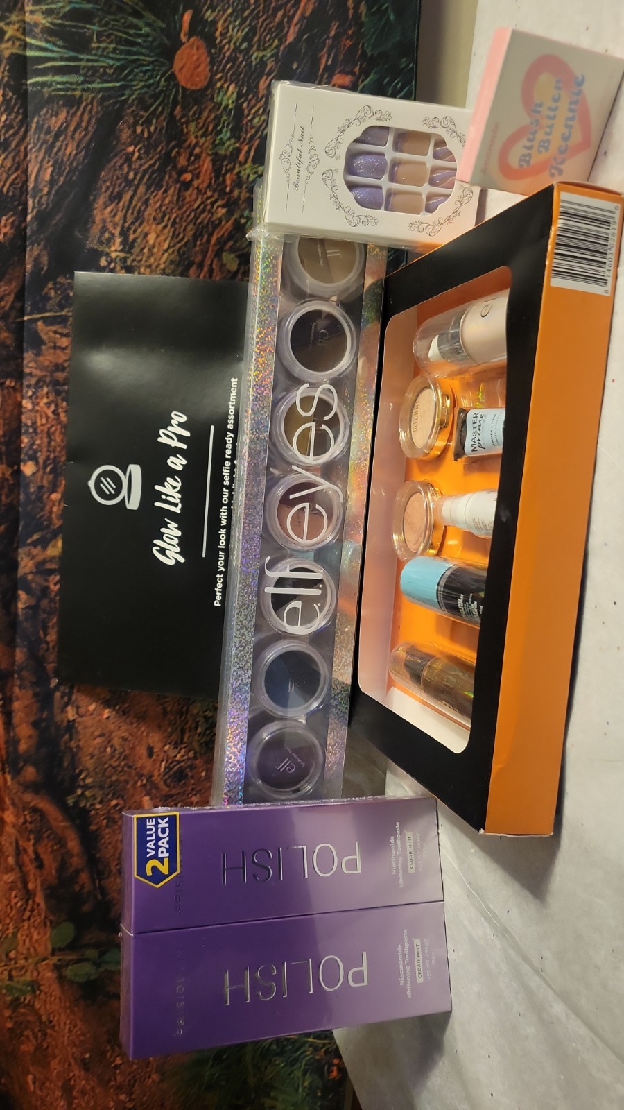 elf Milani Keennie Feisidelin Full Size Makeup Lot Eyeshadow Blush Nail Set