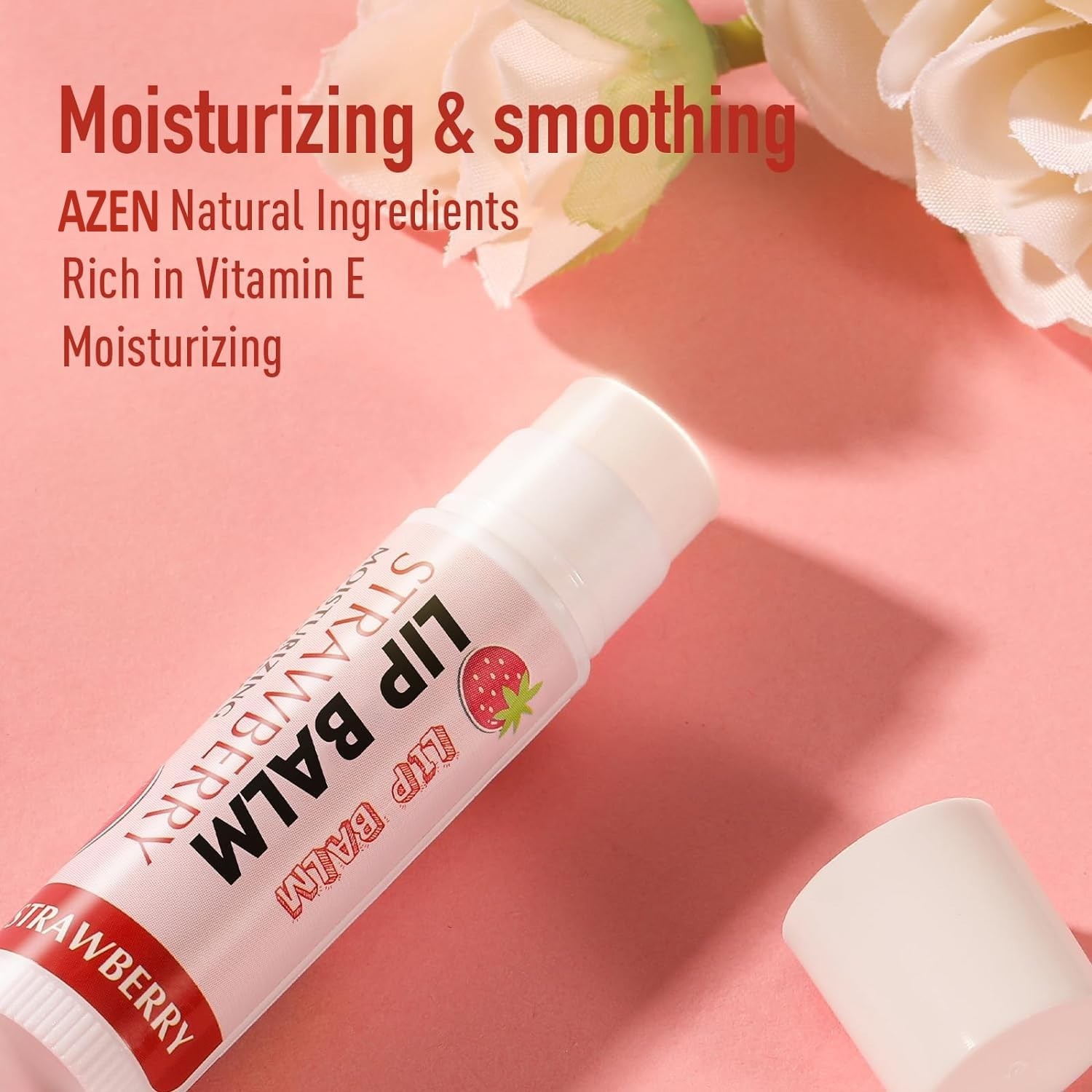AZEN 120 Pack Lip Balm Bulk, Moisturizing Lip Balms for dry cracked lips, Val…