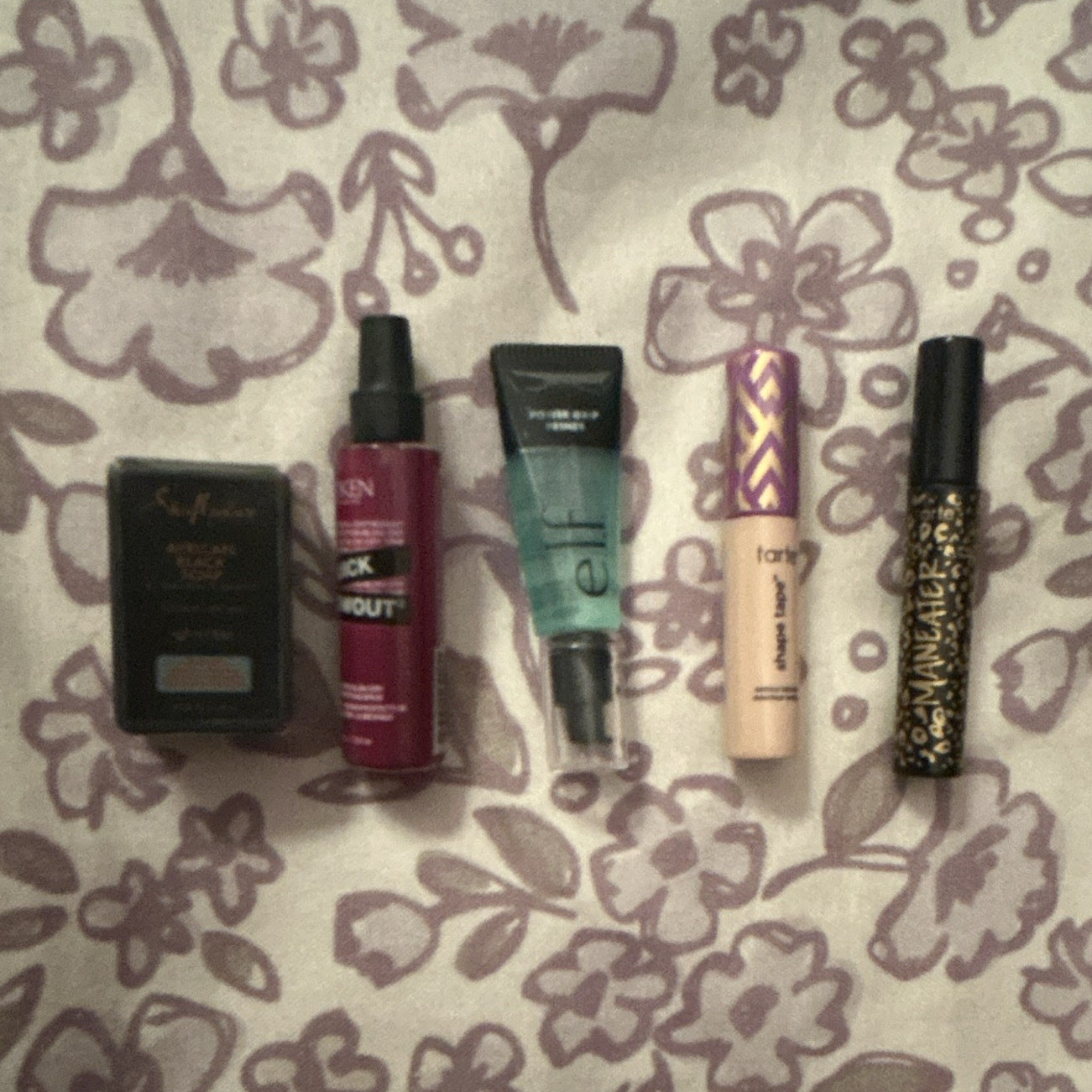 Assorted Makeup Lot: e.l.f. Face Primer, Tarte Concealer, REDKEN Spray, Mascara