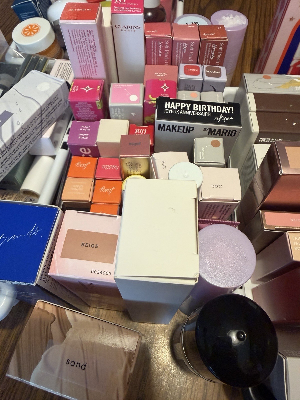 Assorted Full Size Beauty Lot: Rare Beauty Lip Oil, CT Palette, Prédiré Scrub