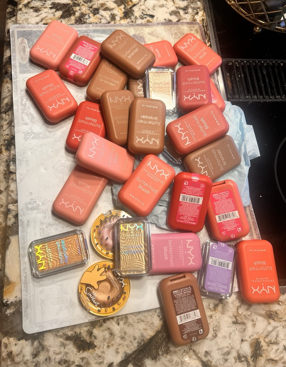 NYX Buttermelt Full Size Mixed Lot Blush & Bronzer Plus Setting Spray