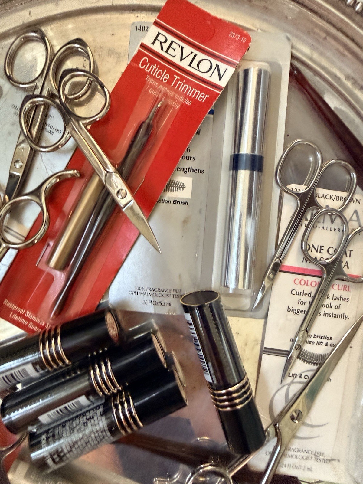 Revlon Almay Cosmetics Makeup Implements Beauty Lot 25 Pieces Unused