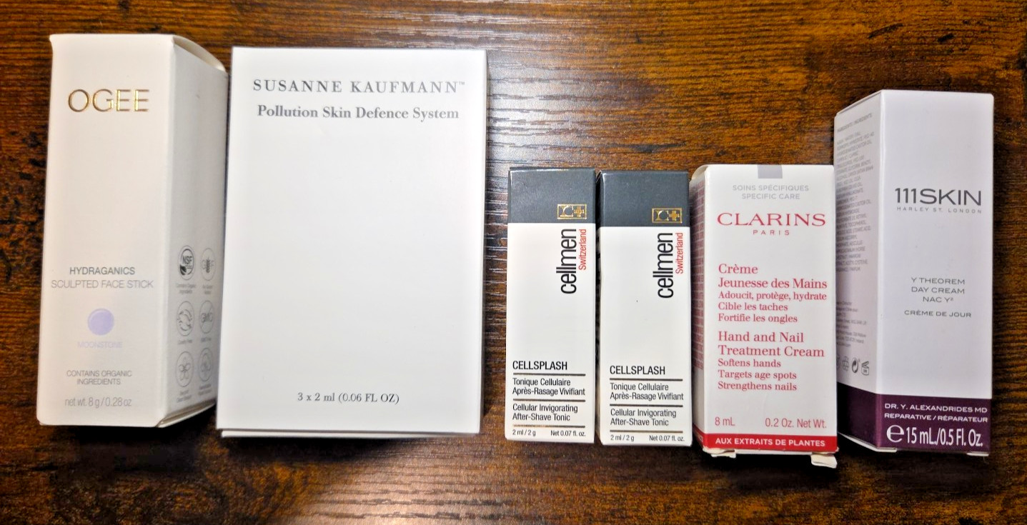 Luxury Skincare Mini Lot Clarins 111SKIN Cellmen Susanne Kaufmann Ogee NIB