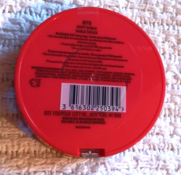 Covergirl Outlast Extreme Wear 16HR Pressed Powder 875 Soft Sable Black Mascara